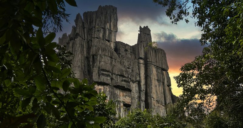 Yana Caves near Gokarna, Karnataka — 390-foot black limestone monoliths; free entry; 50km from Gokarna; on no standard Goa–Kerala itinerary but worth the detour.