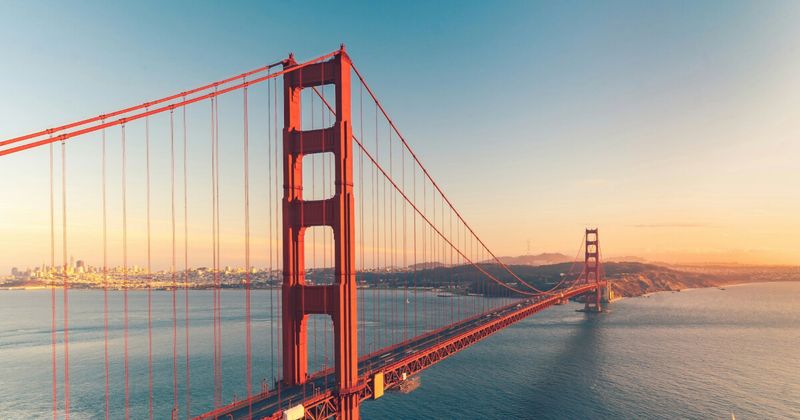 San Francisco Golden Gate Bridge — India to USA cheapest month October November 2026 Air India nonstop DEL SFO