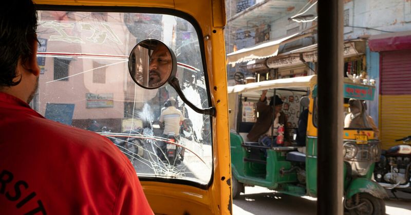 View from inside an auto-rickshaw in Jodhpur Rajasthan — India travel safety tips 2026