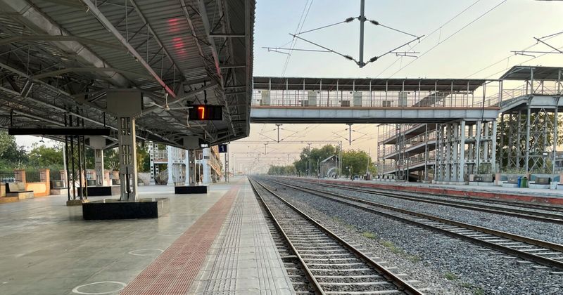 The transit between cities on this 10-day circuit is 4–6 hours each leg, and the landscape of the Thar Desert visible from the train window is itself part of the itinerary; book all trains 3–4 weeks ahead on 12Go Asia for international card access