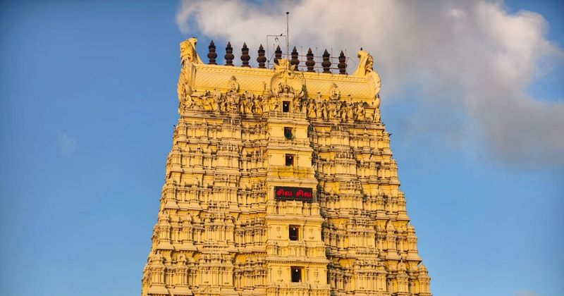 South Indian temple gopuram — Chennai airport arrival point Tamil Nadu travel 2026
