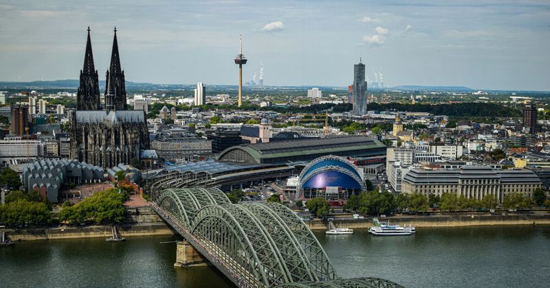 Cologne Germany Cathedral Rhine River — best reached via Frankfurt FRA airport India to Germany 2026 flights comparison.