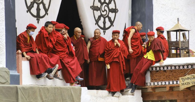 Hemis Monastery in the Indus Valley — the largest and wealthiest monastery in Ladakh belongs to the Drukpa sect of Tibetan Buddhism and sits 45 kilometres from Leh in a narrow protected valley; entry approximately ₹100, and the annual Hemis Festival in July is the biggest religious celebration in the region