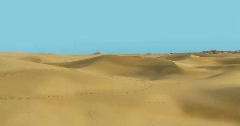 Sand dunes of the Thar Desert near Jaisalmer Rajasthan India — one month India itinerary Week 2 Rajasthan