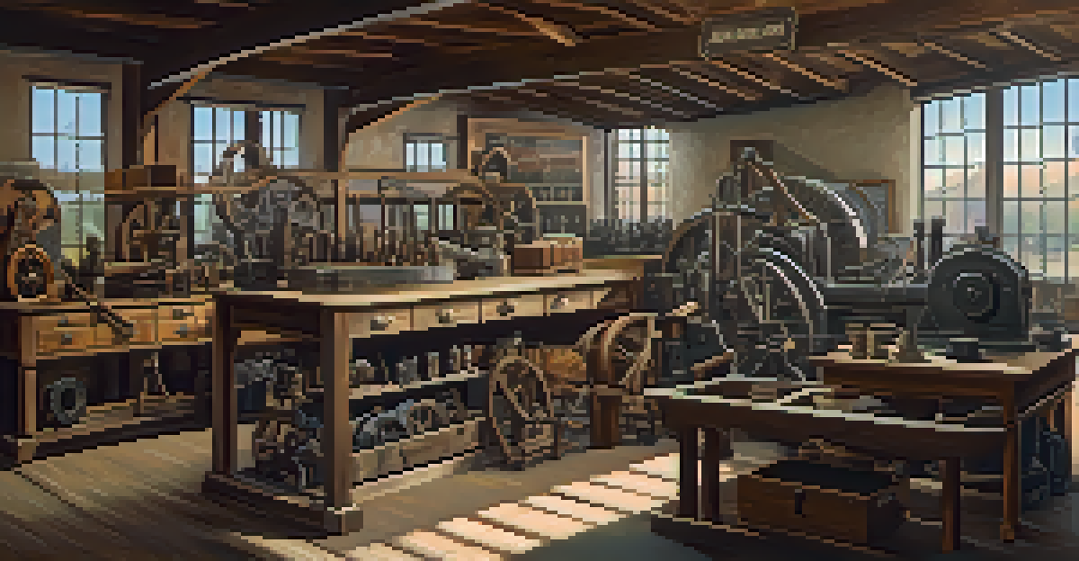 A brightly lit mining museum interior showcasing vintage equipment and artifacts.