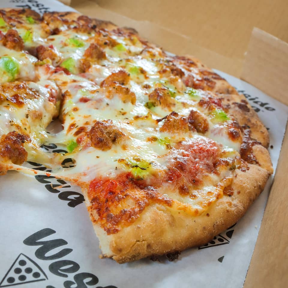 Close-Up of Westside Pizza in a Box | Westside Pizza