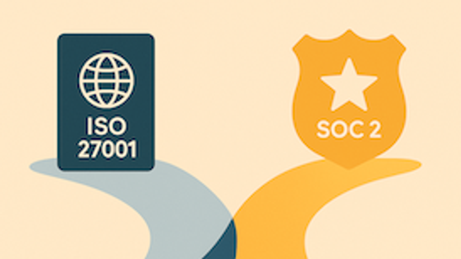 iso 27001 vs soc 2 journey comparison
