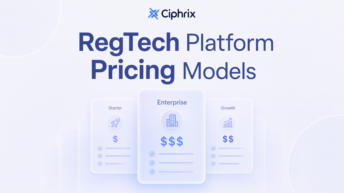 RegTech Platform Pricing Model