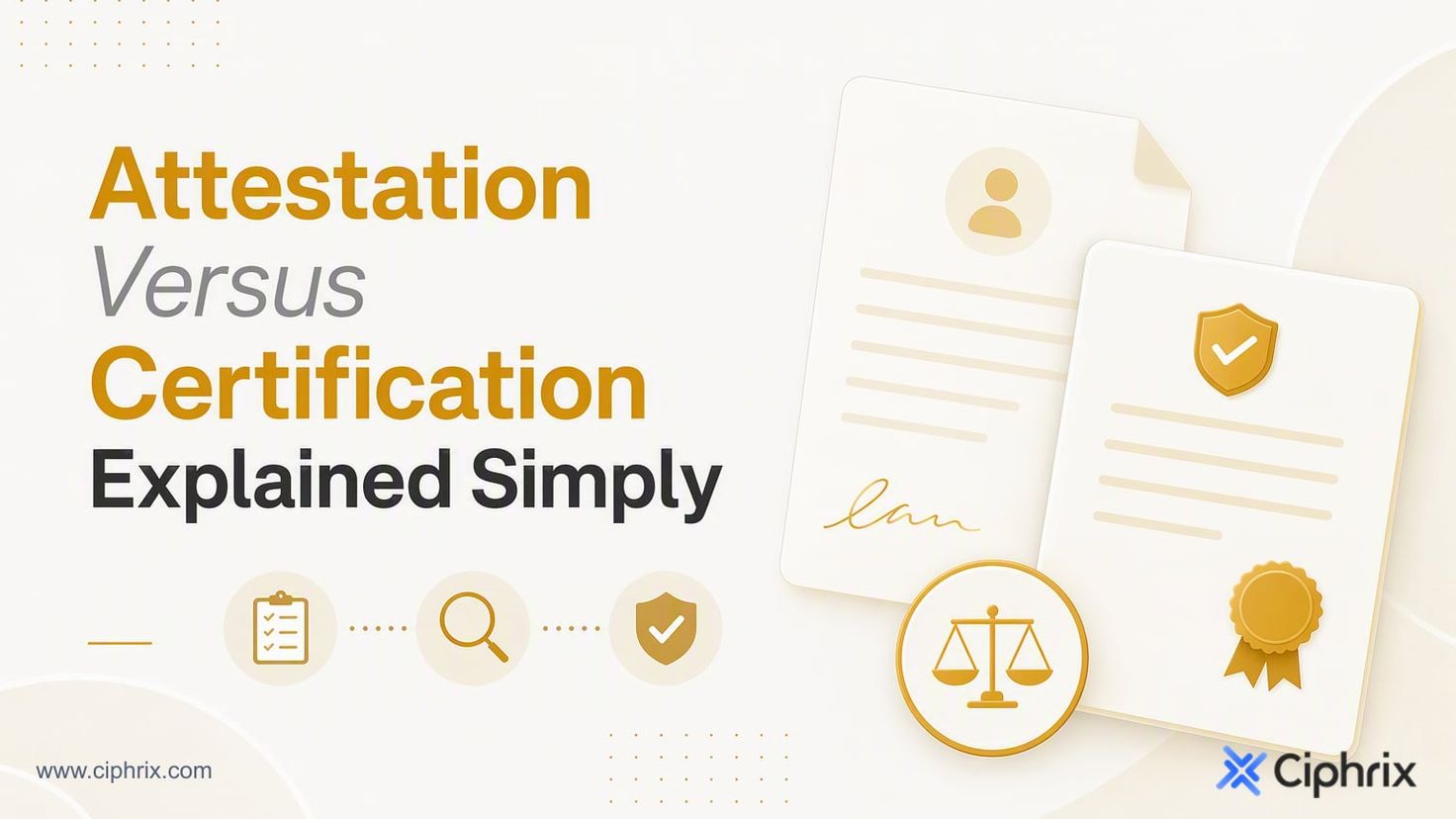 Attestation versus certification explained simply