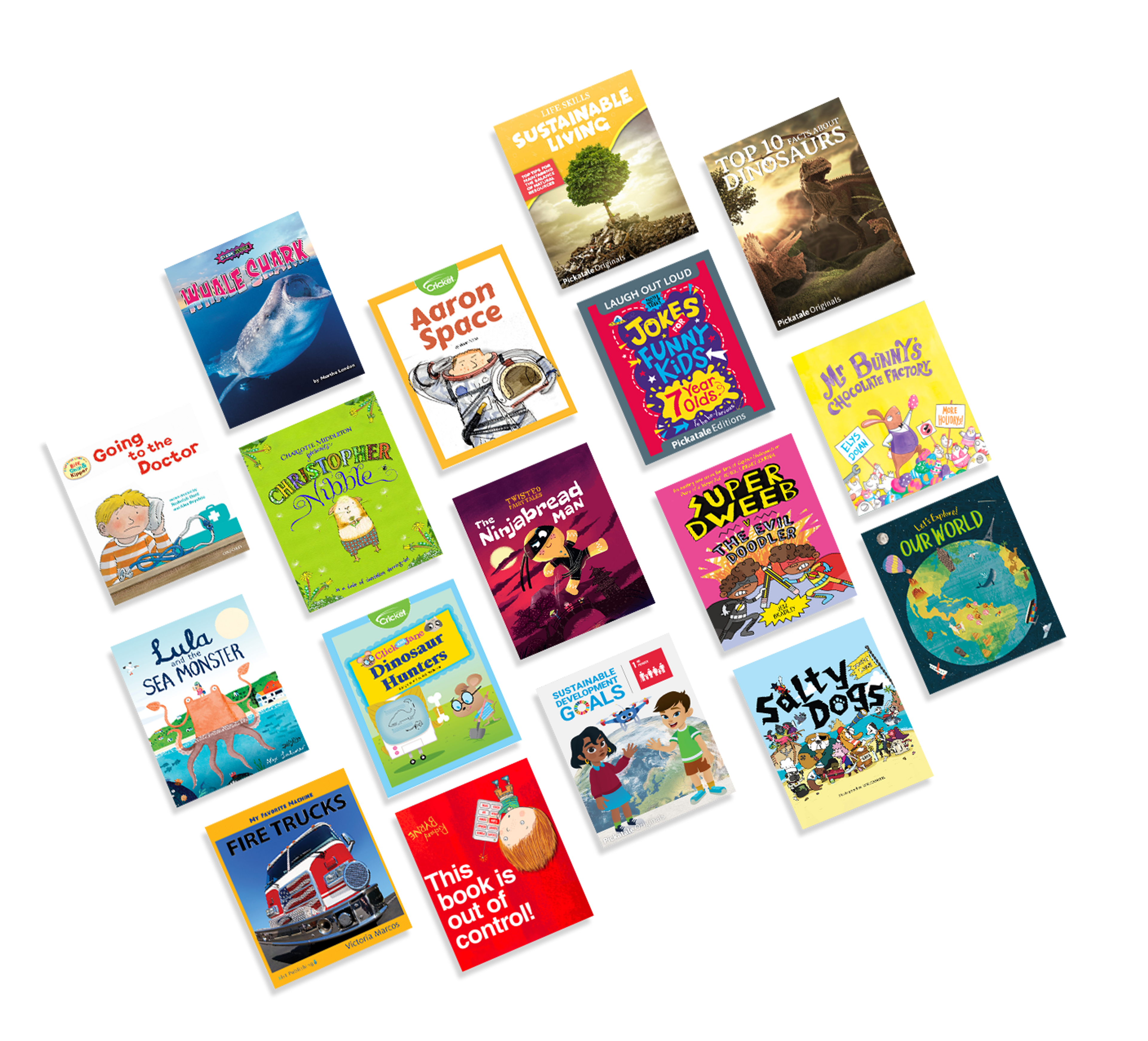 Screenshot of the library in the app