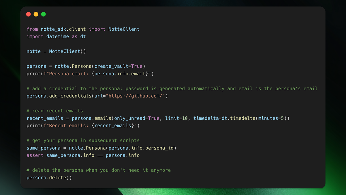 Agent Identities Code