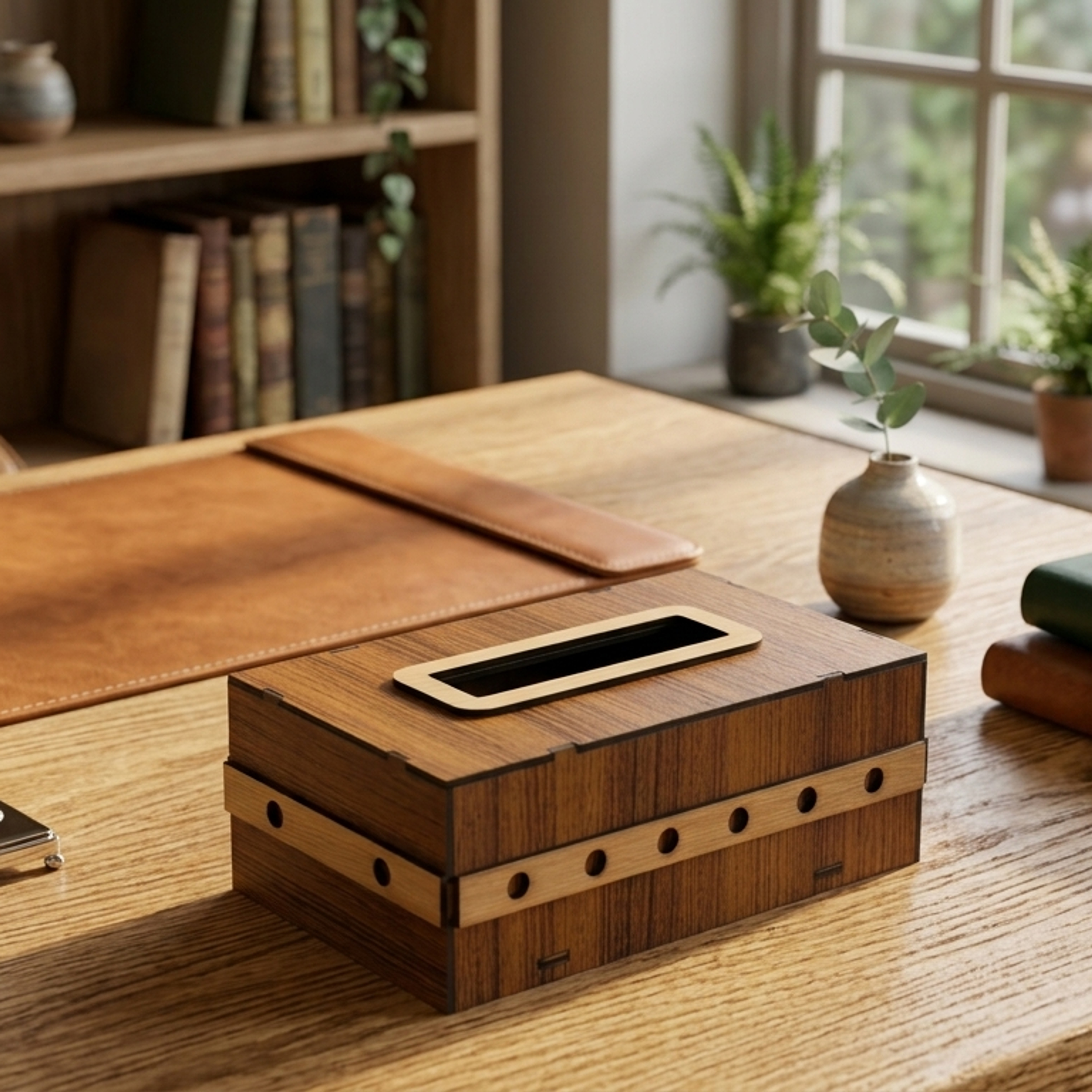 Sleek Tissue Box Holder - Thumbnail 3