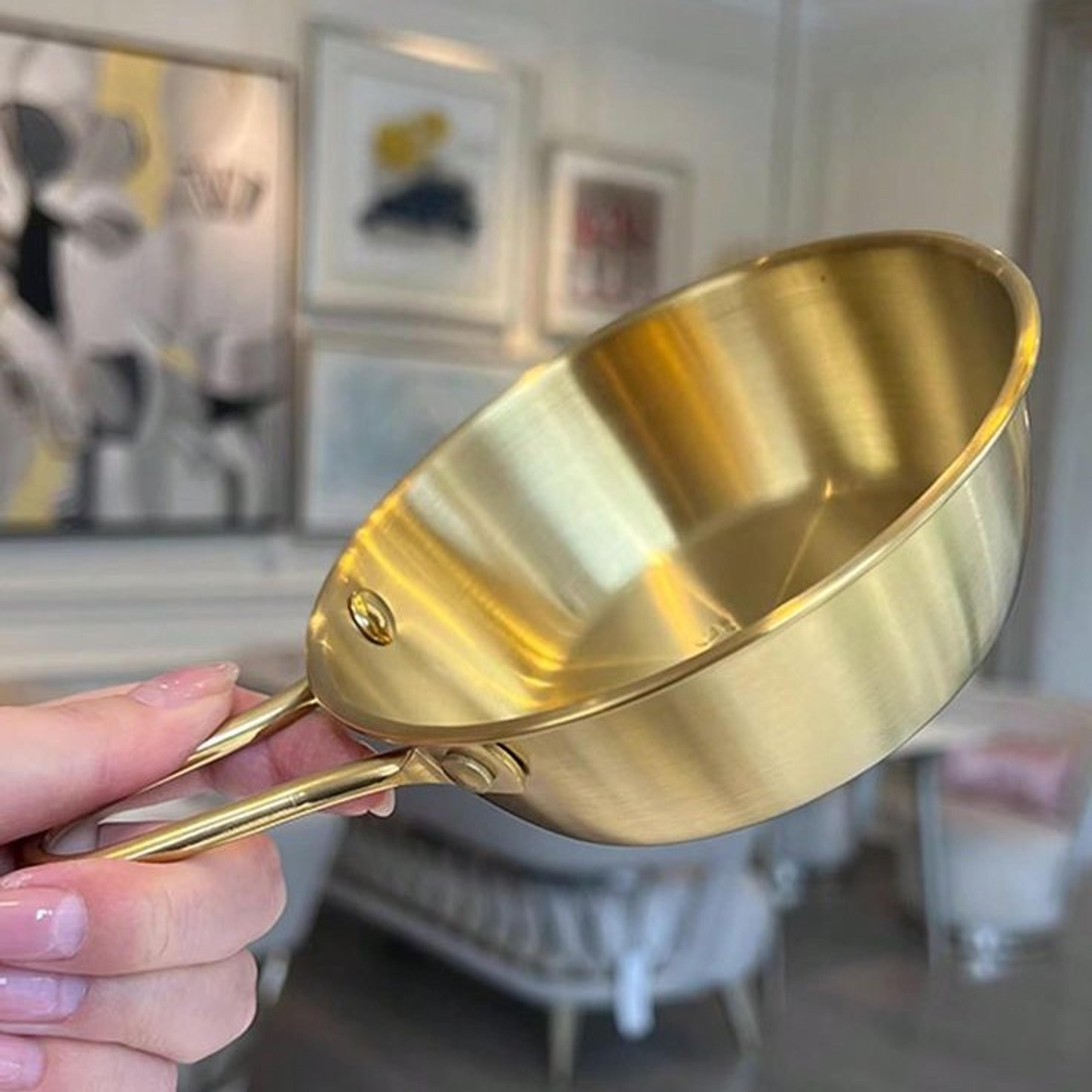 Mini Gold Stainless Saucepan - Thumbnail 4