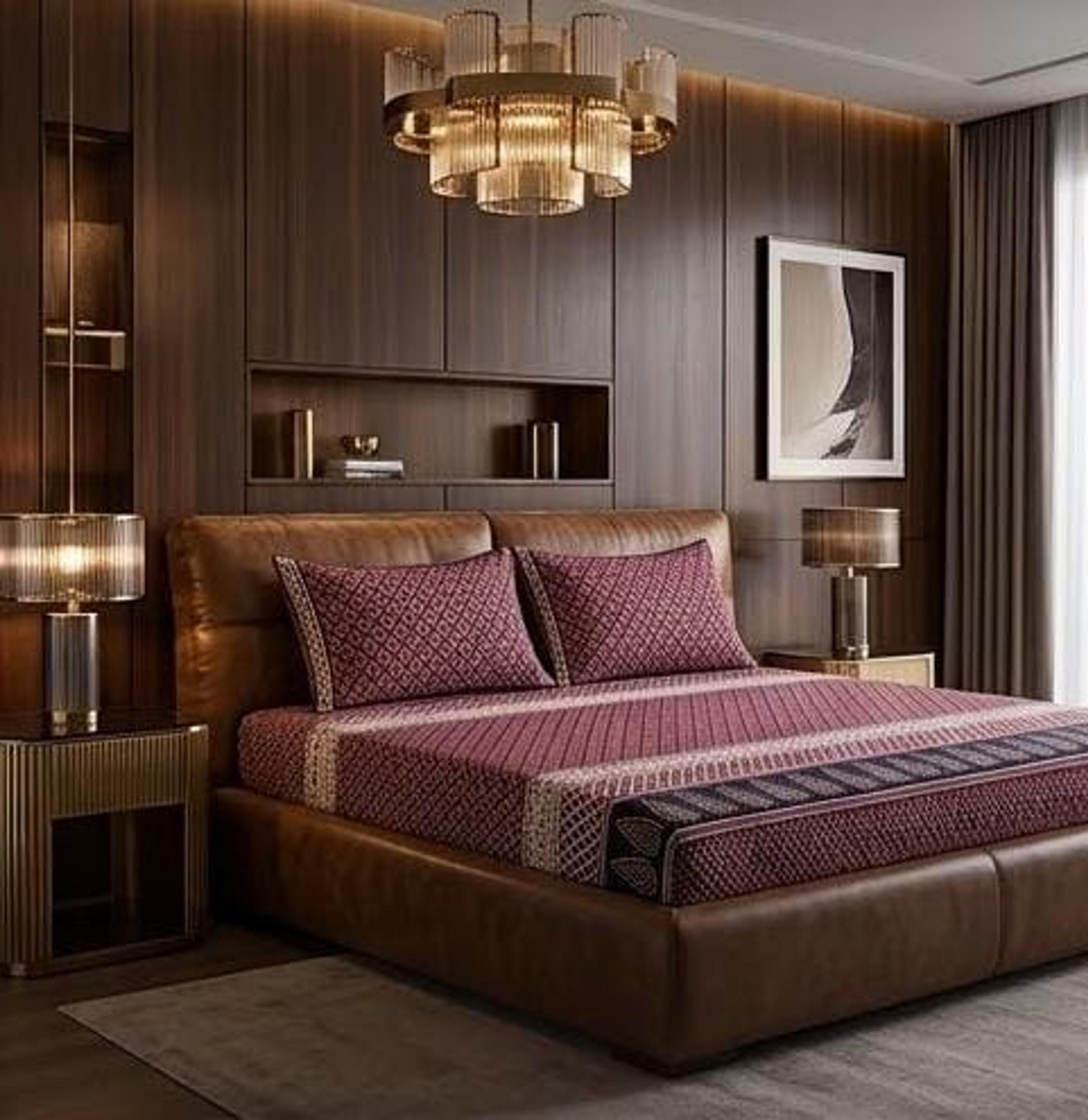 Merlot Tapestry Bedsheet Set - Thumbnail 2