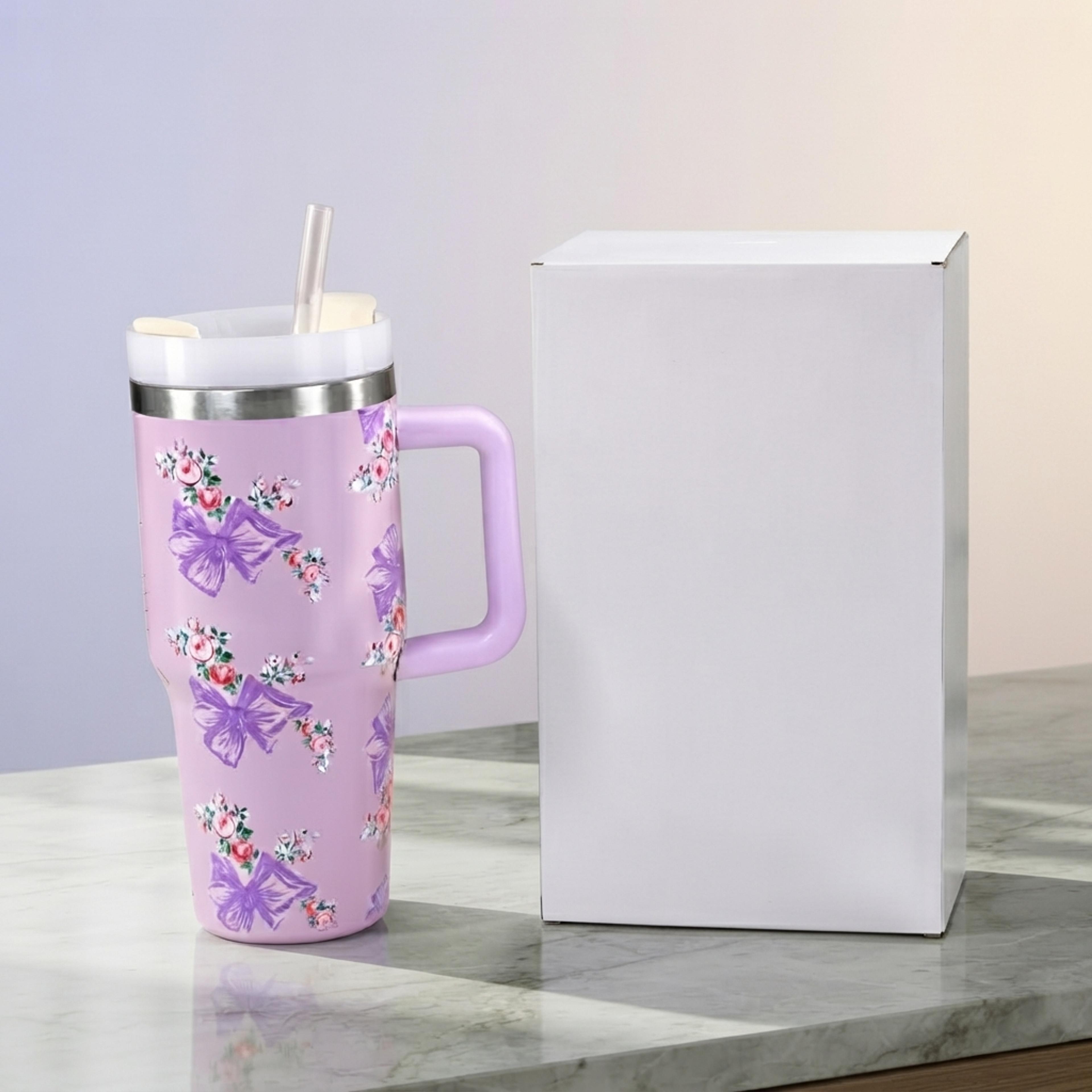 Lavender Floral 600ml Tumbler