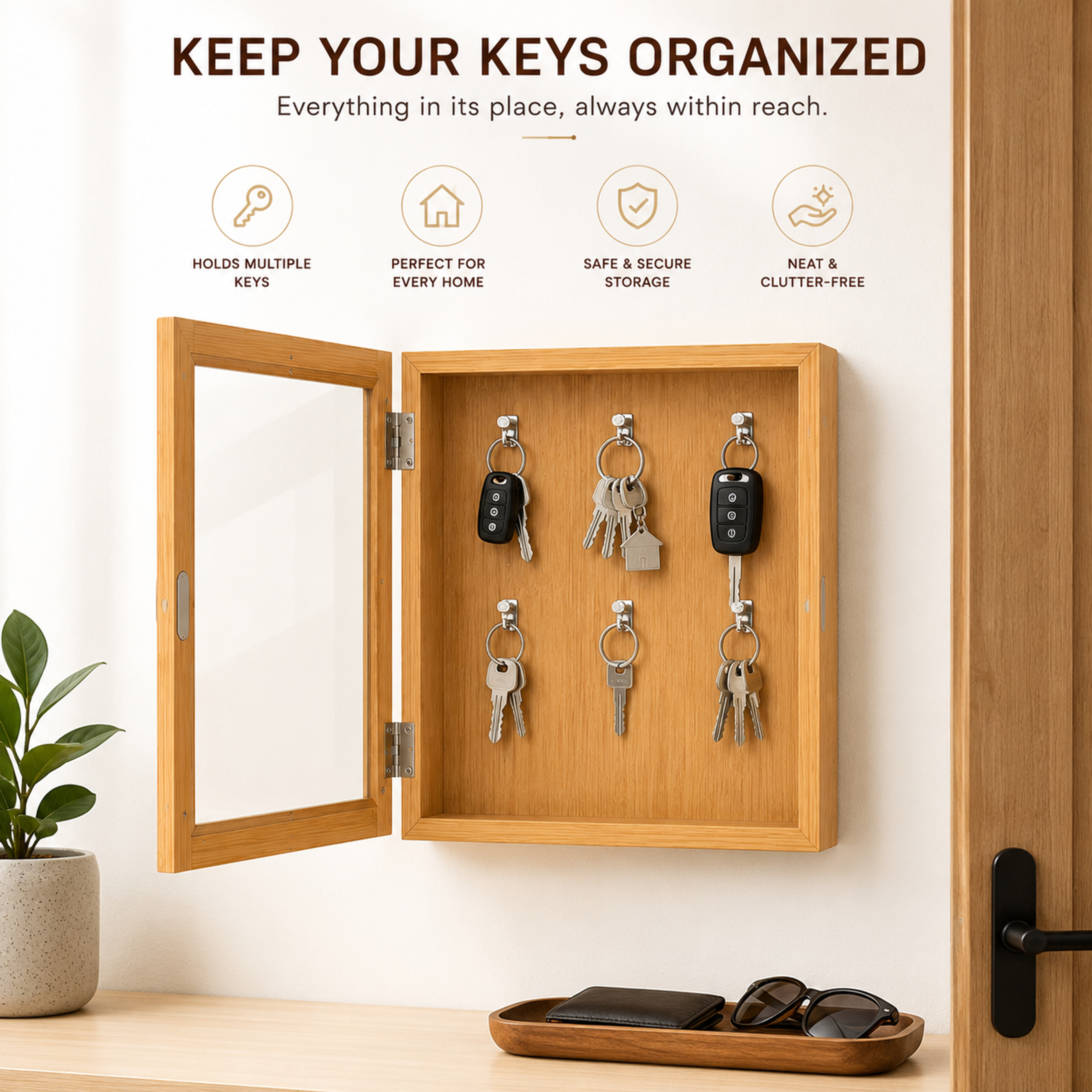 Wooden Key Organizer - Thumbnail 2