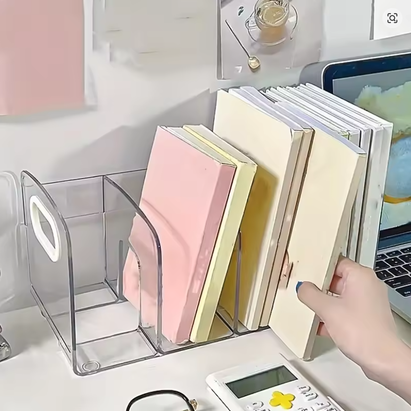 Clear Acrylic Book Rack - Image 1