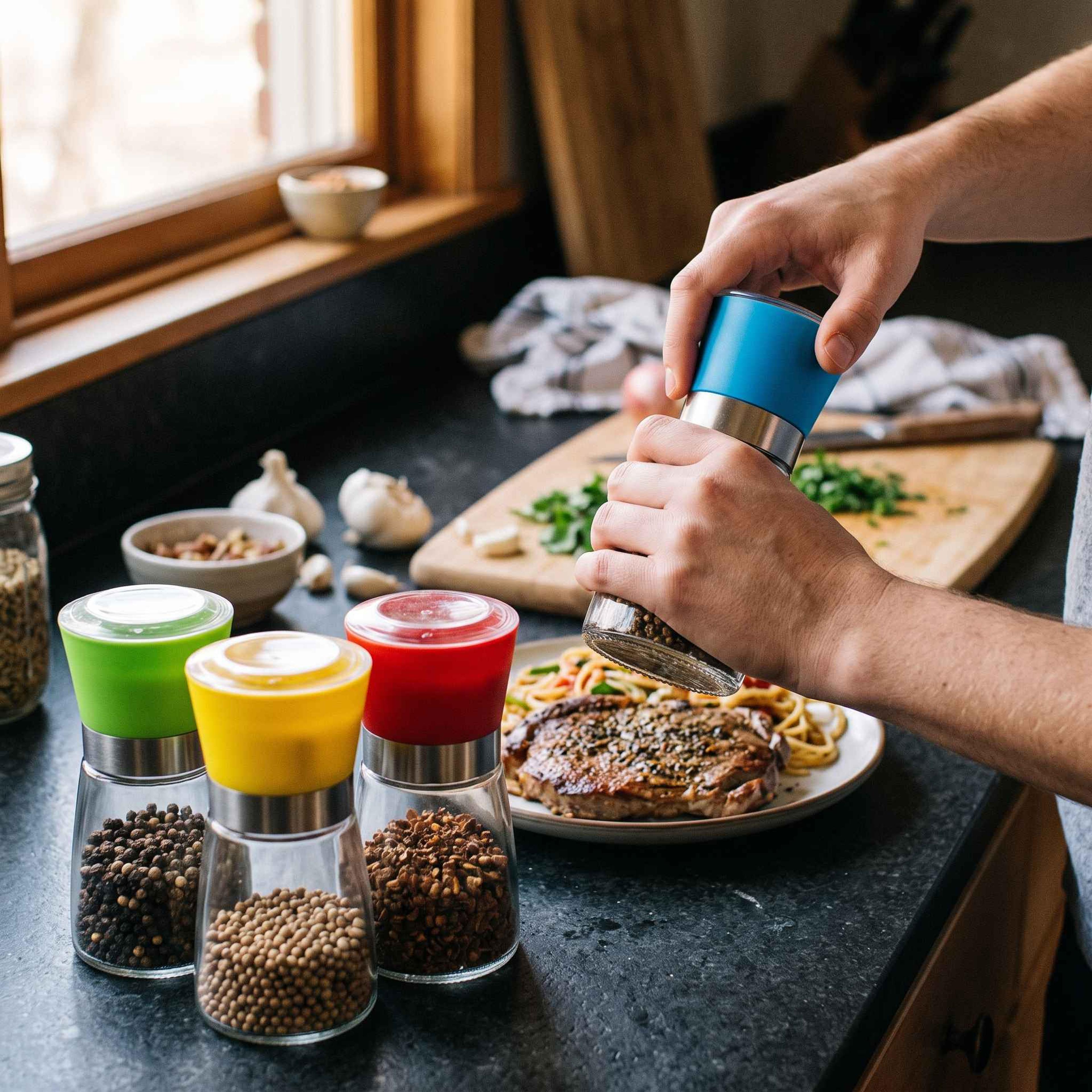 Glass Pepper Salt Grinder - Thumbnail 4