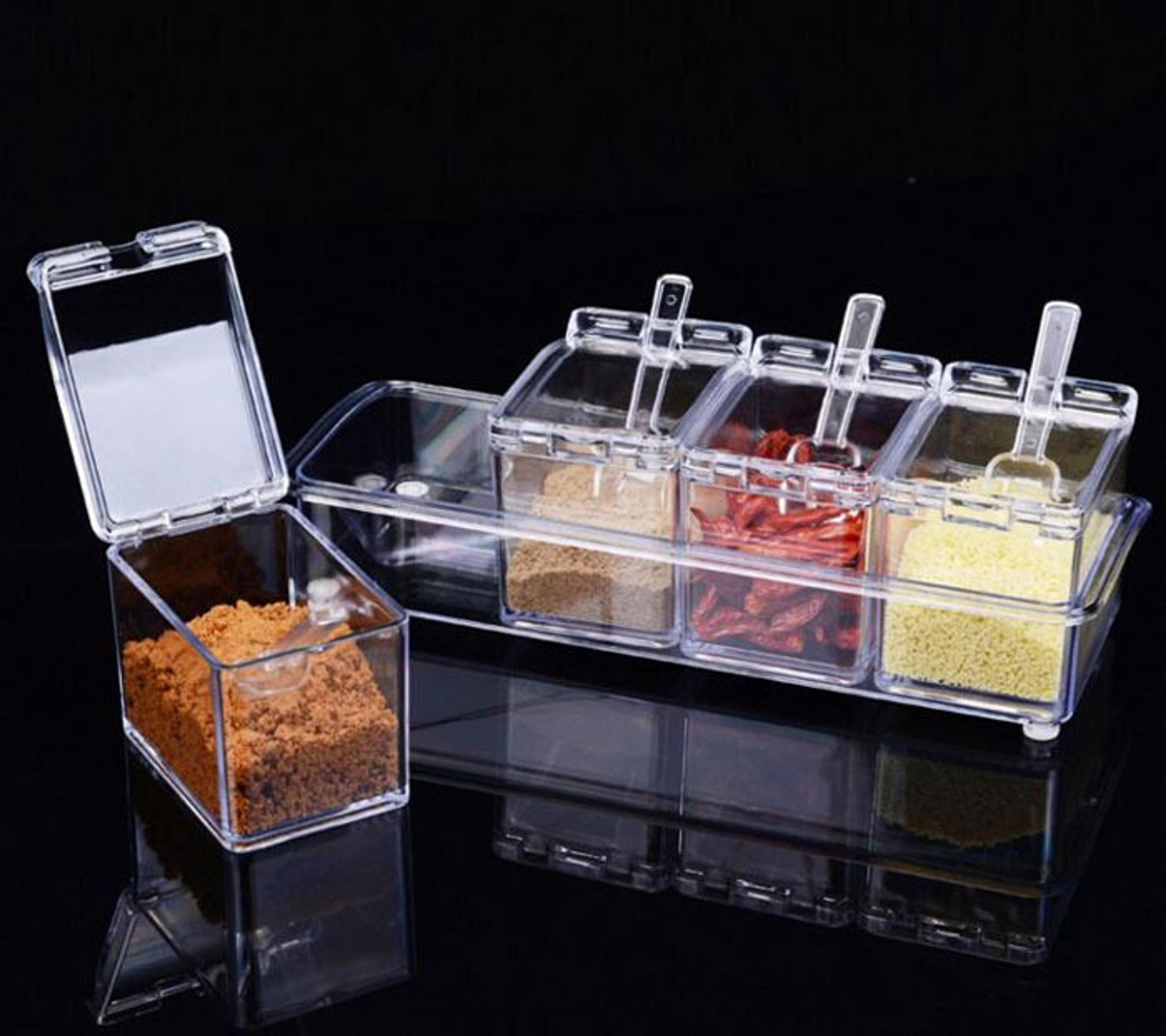 Crystal Spice Box with Spoons - Thumbnail 5