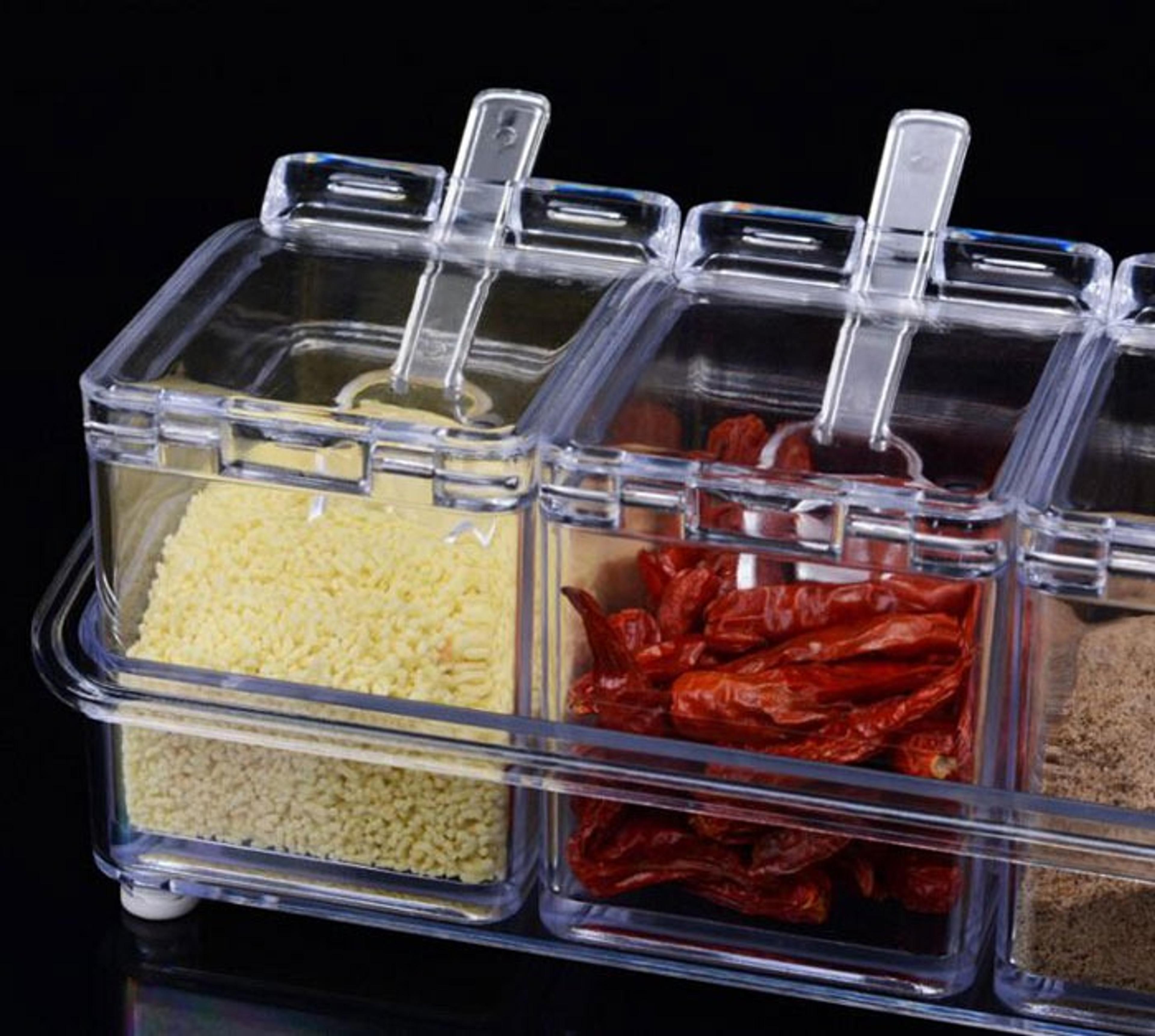 Crystal Spice Box with Spoons - Thumbnail 4