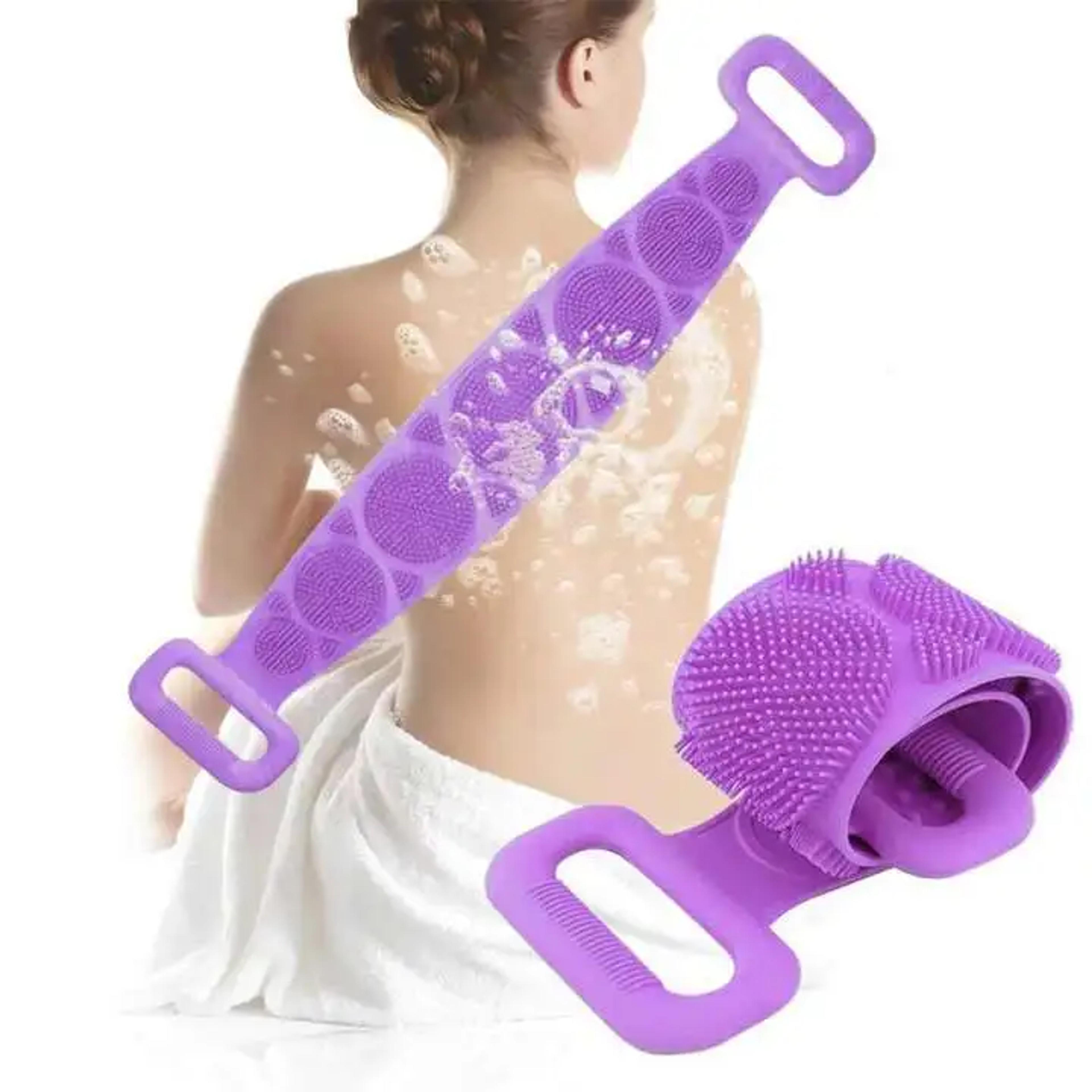 Double Side Bath Towel Scrubber (random Color) - Thumbnail 5