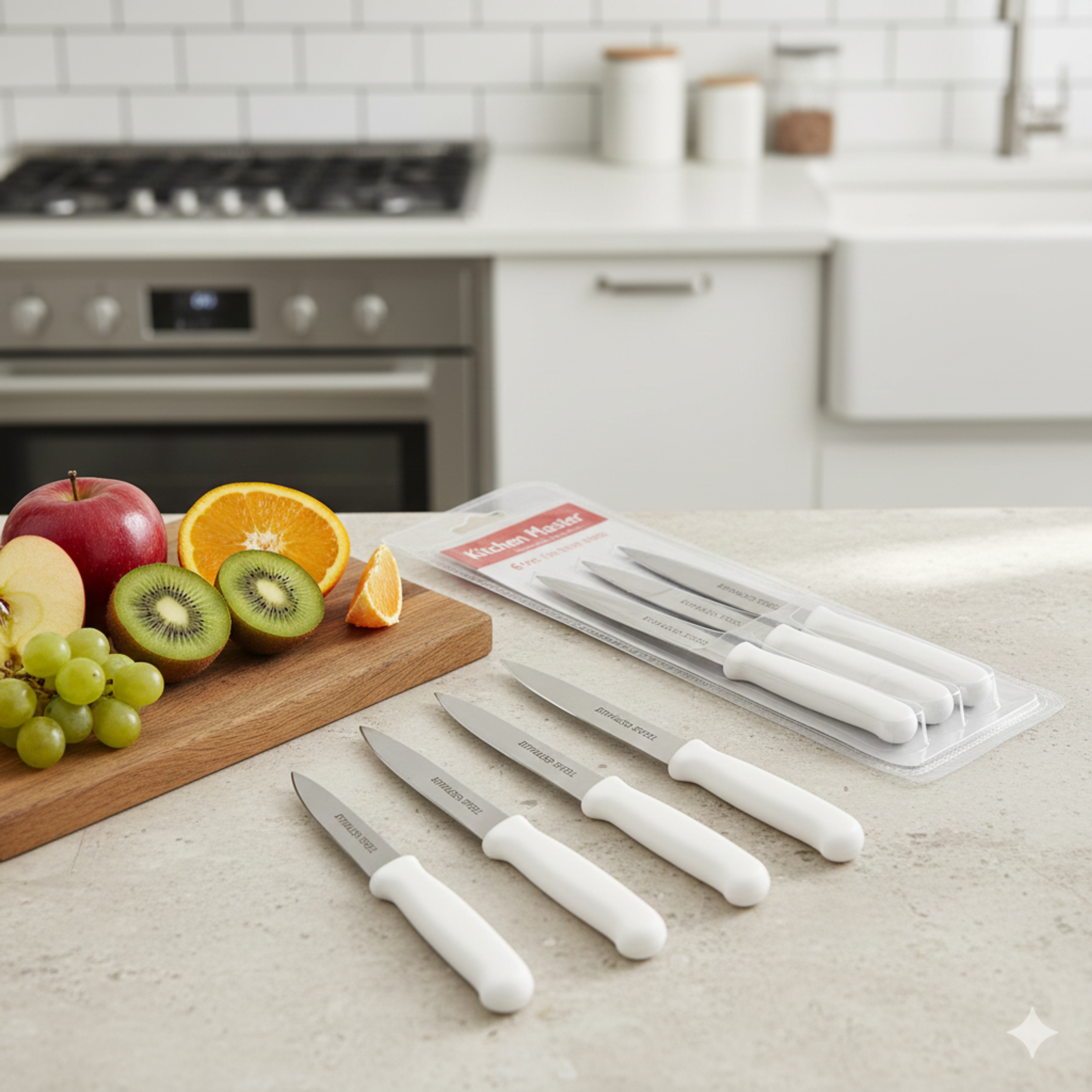 6‑Piece Stainless Steel Knife Set - Thumbnail 5