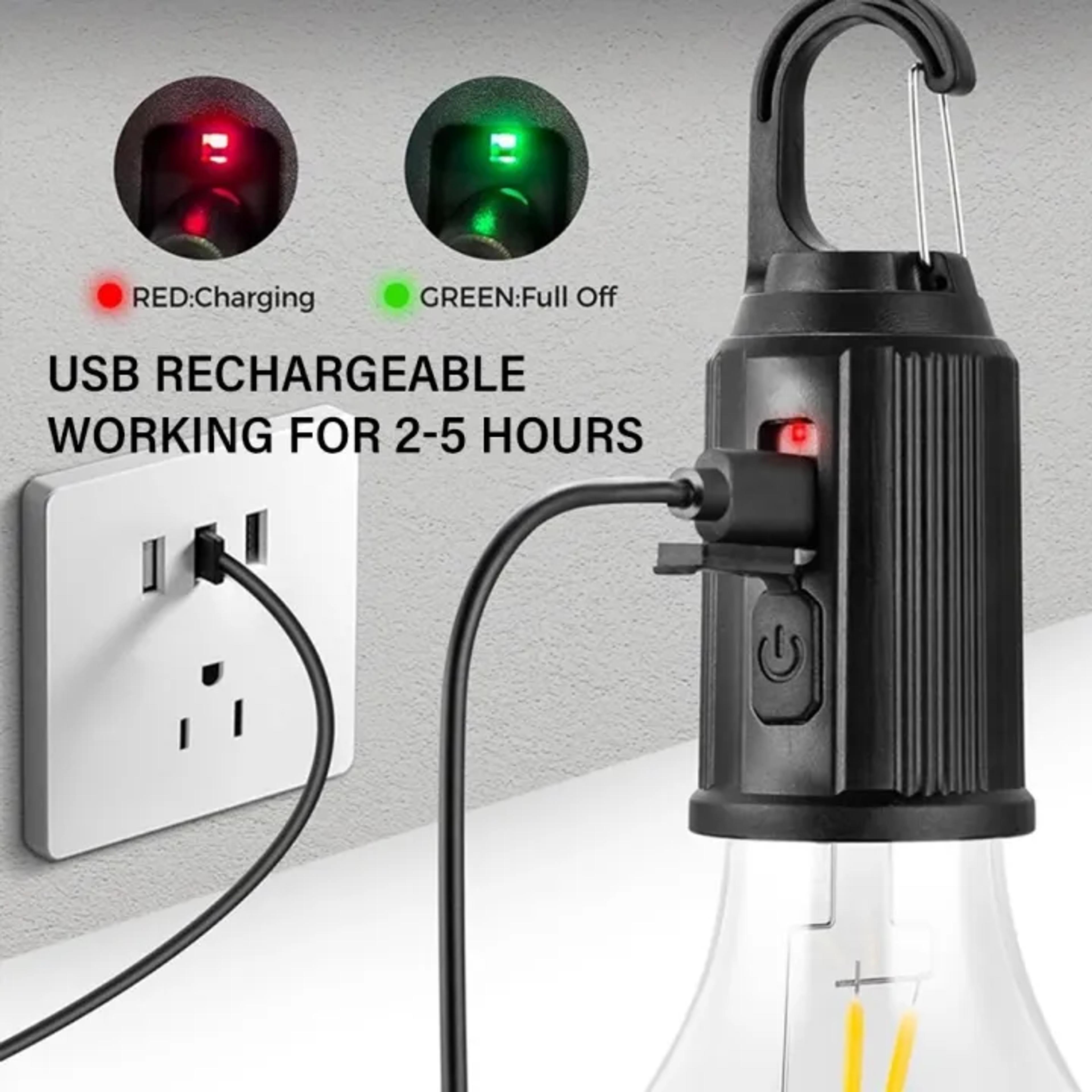USB Rechargeable LED Camping Lamp - Thumbnail 4