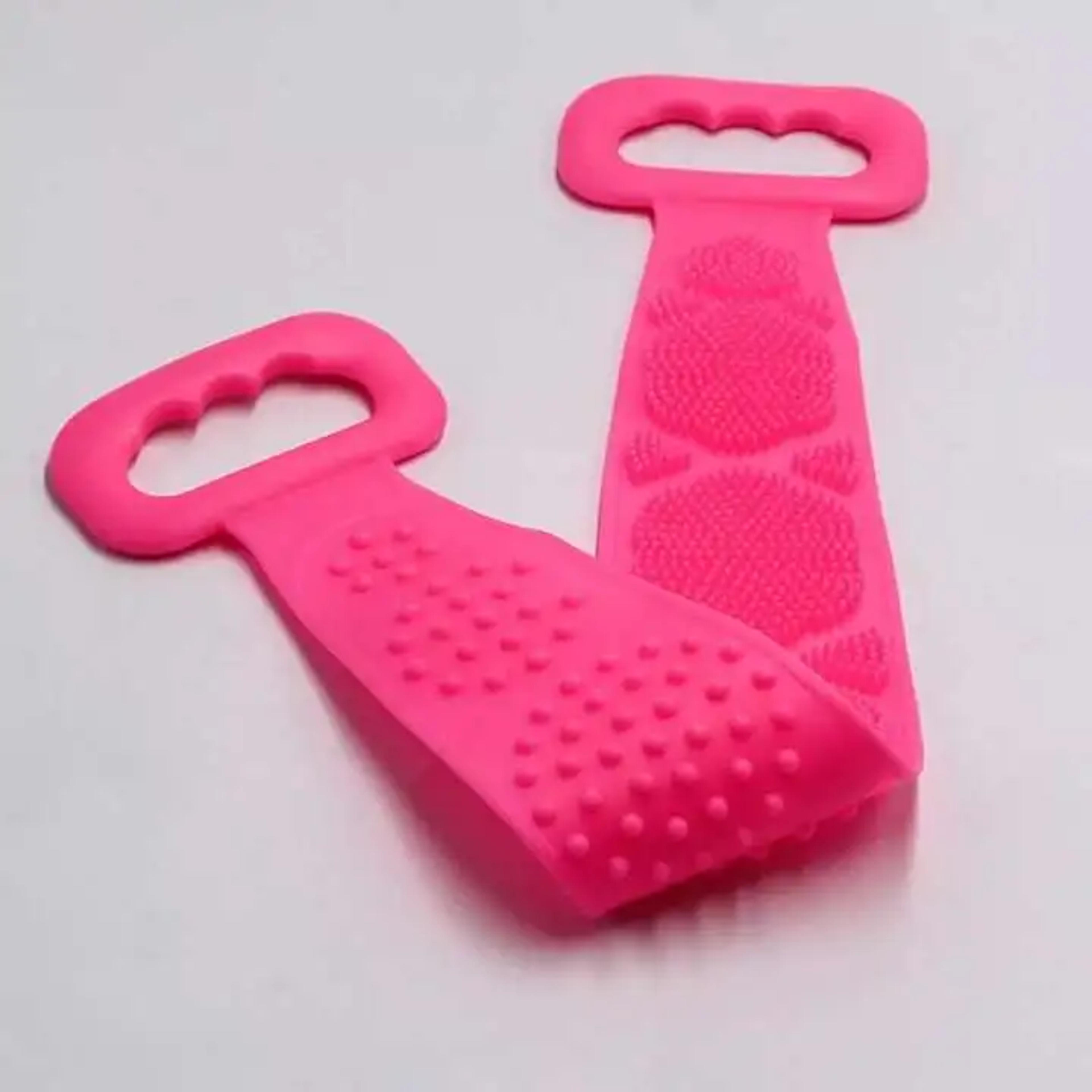 Double Side Bath Towel Scrubber (random Color) - Thumbnail 4