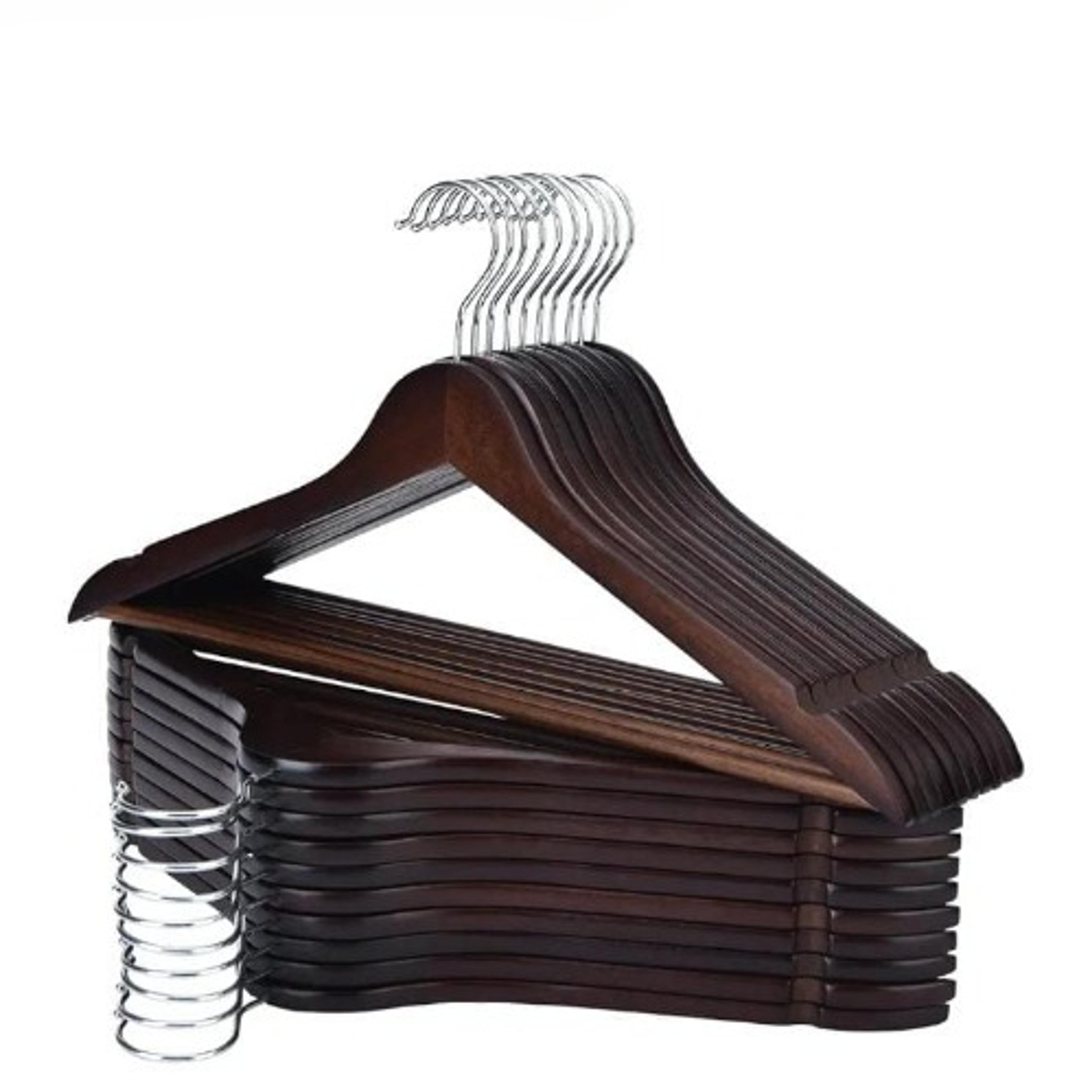 20-Pack Premium Wooden Hangers - Thumbnail 6
