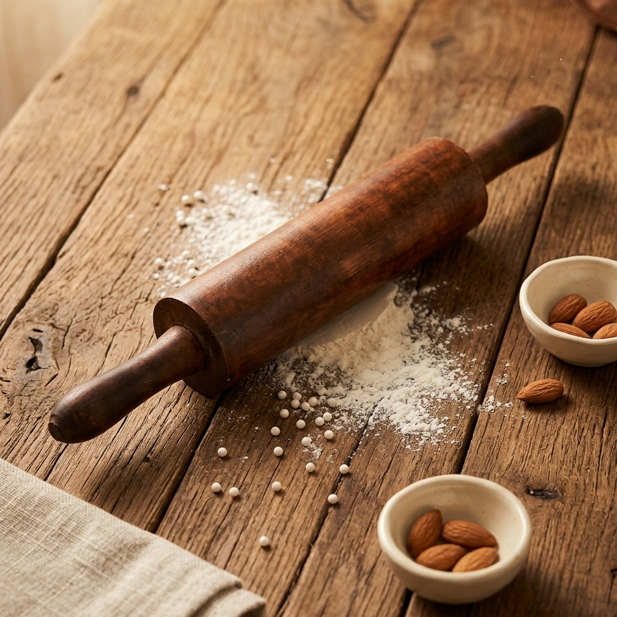 Wooden Revolving Rolling Pin - Image 1