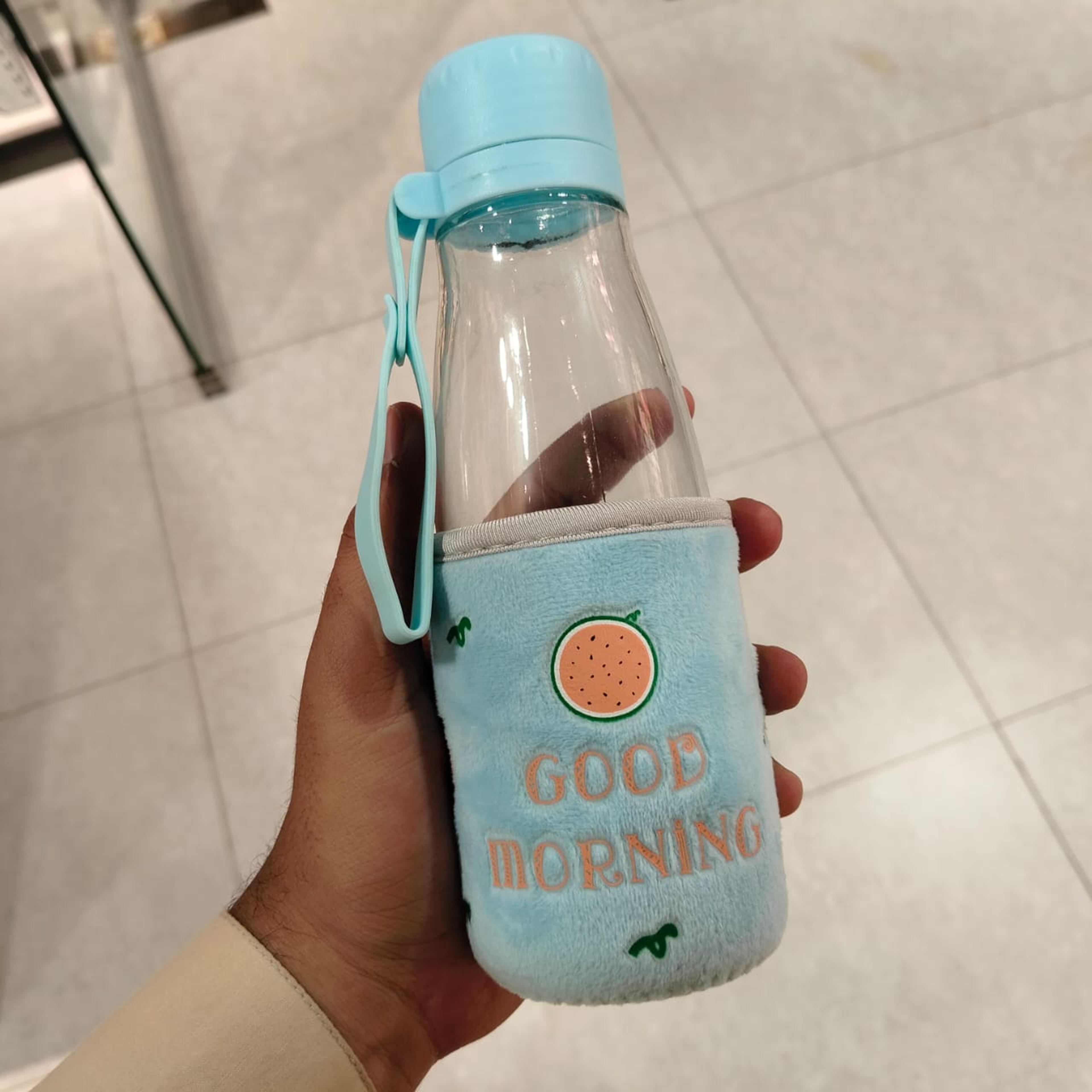 Glass Bottle With Fruit Print Plush - Thumbnail 7
