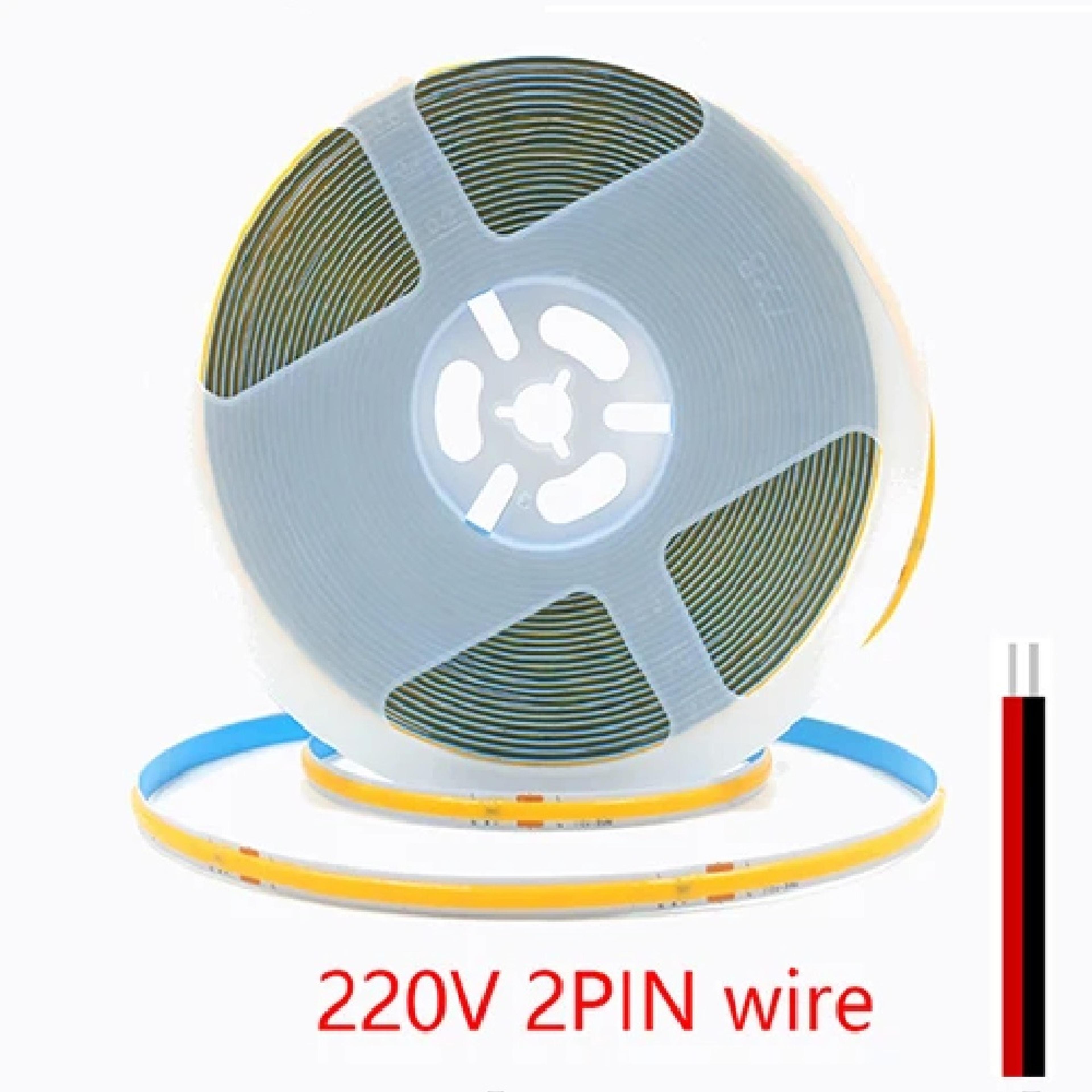 10 Meter Coil 220V Direct COB LED Profile Strip Light - Super Bright 240LEDs/M - Thumbnail 6