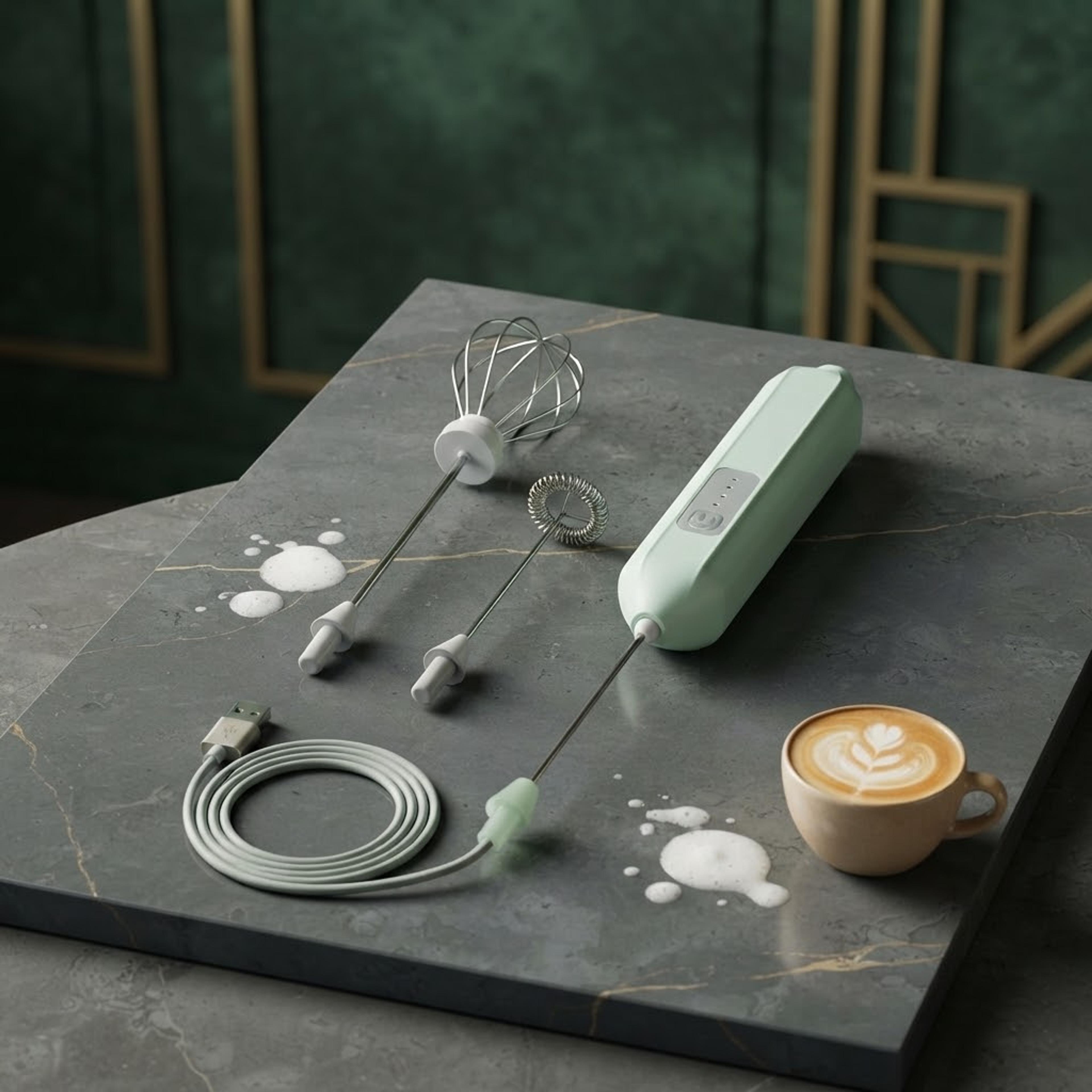 Electric Handheld Milk Frother - Thumbnail 3