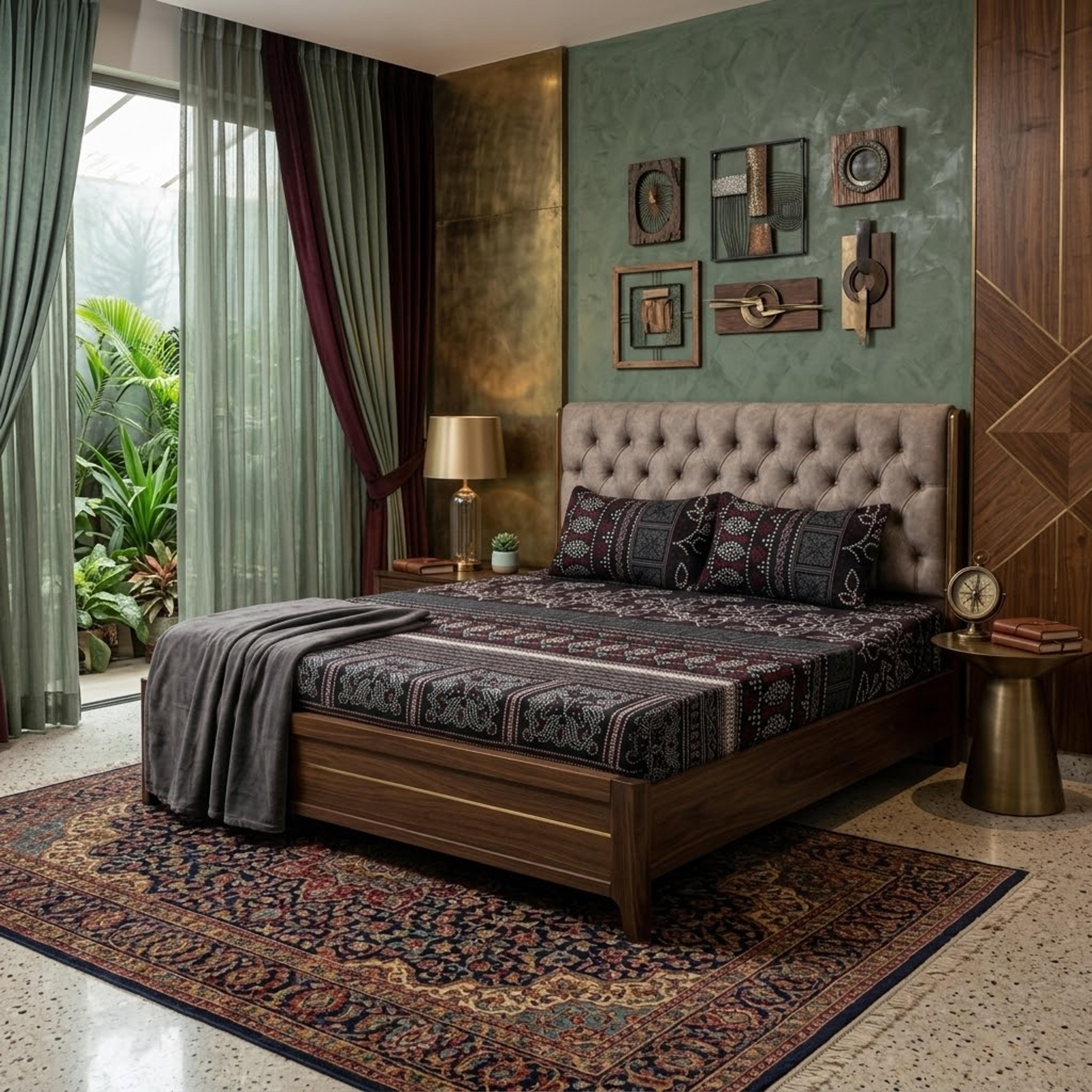 Heritage Noir Bedsheet Set