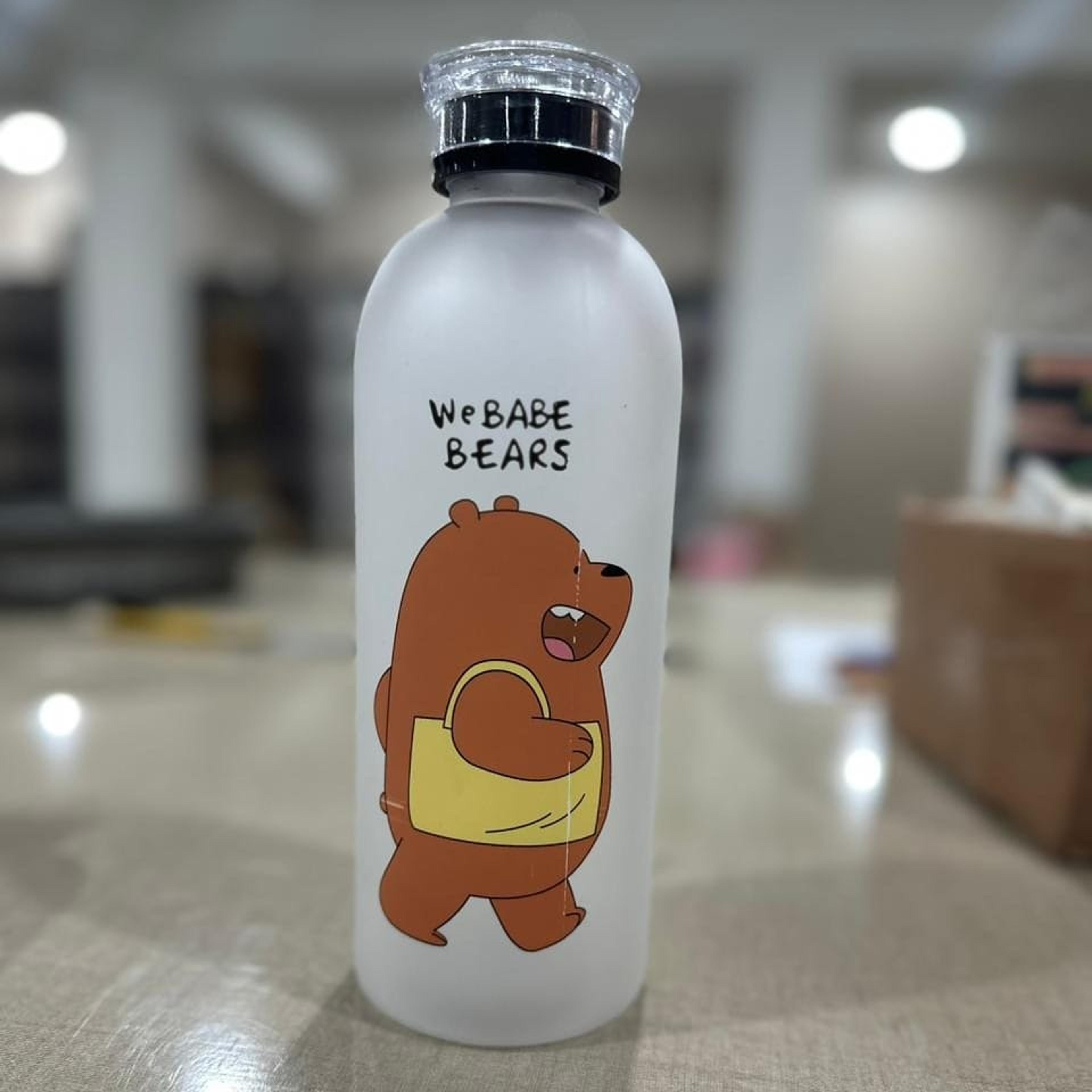 Panda Cartoon 1000ml Water Bottle - Thumbnail 2