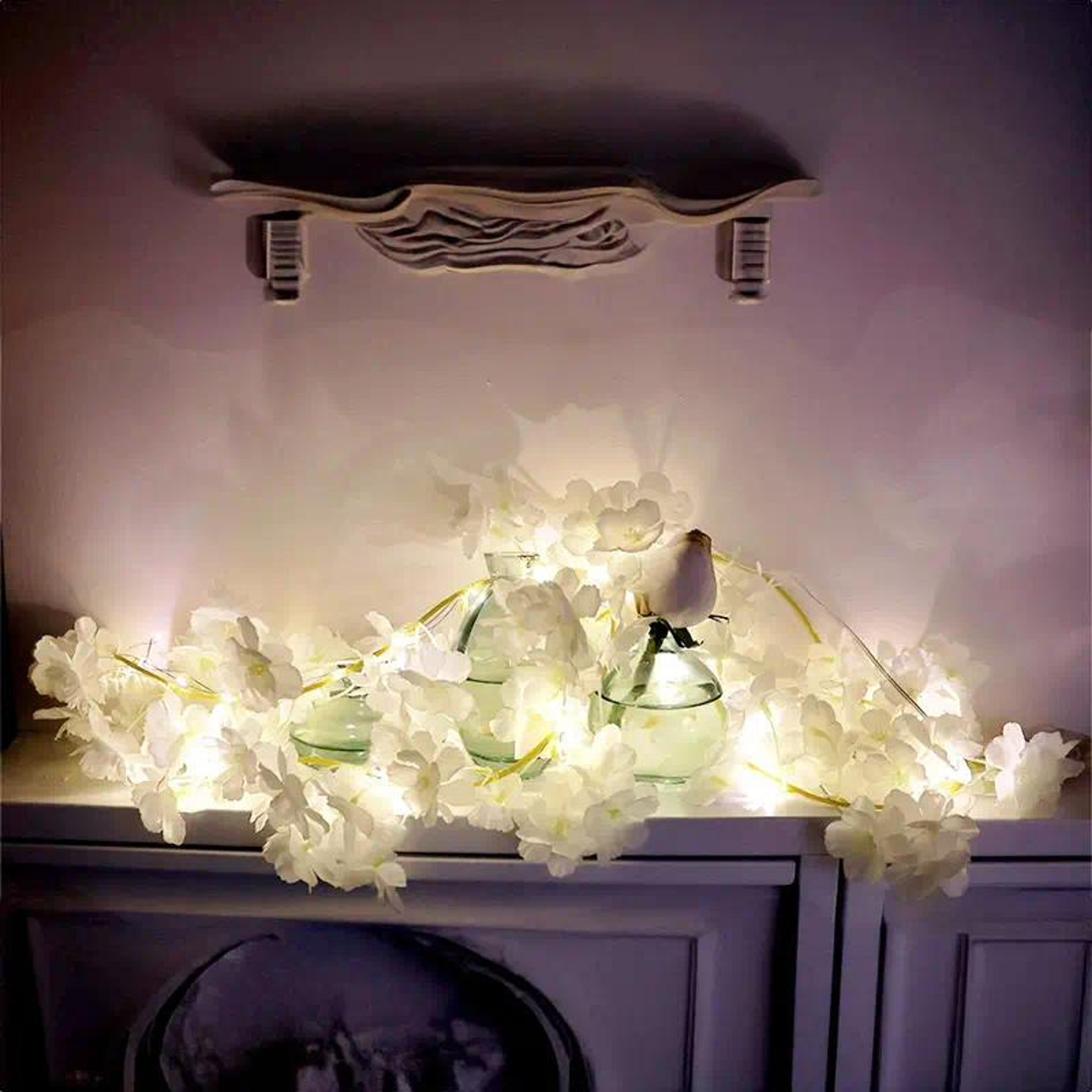 Battery LED White Bail Garland - Thumbnail 4