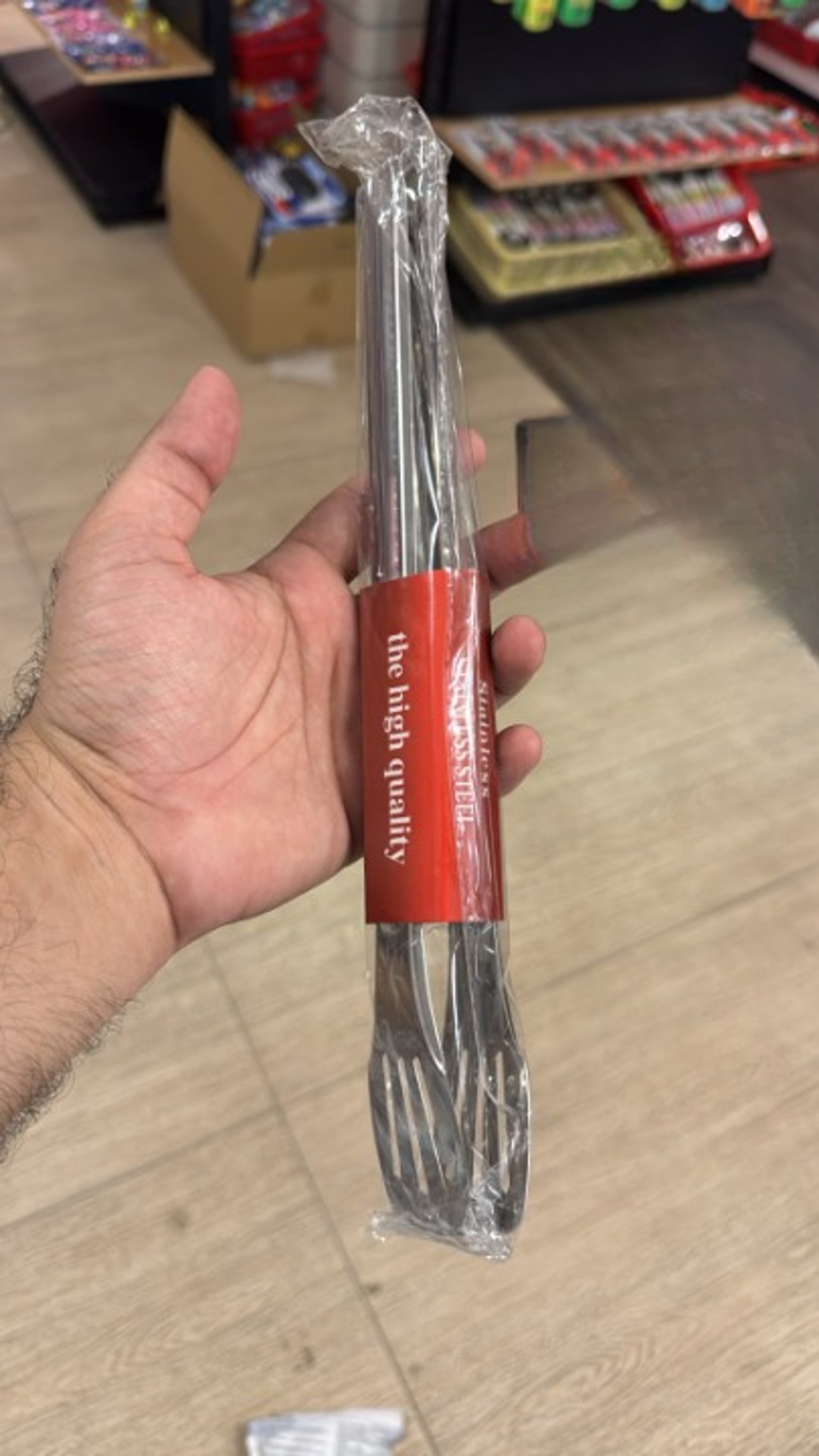 XL Stainless Steel Kitchen Tongs - Thumbnail 4