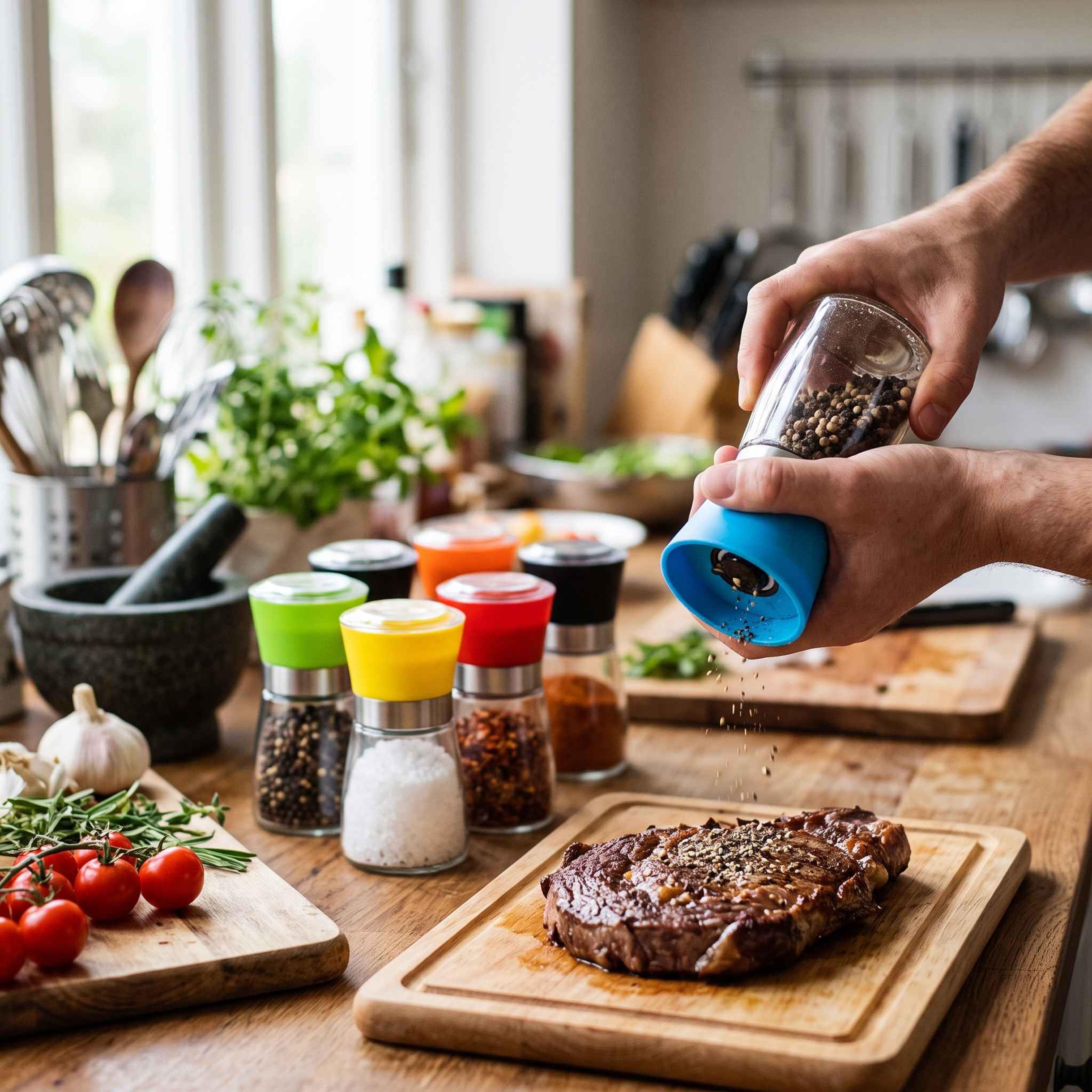 Glass Pepper Salt Grinder - Thumbnail 3