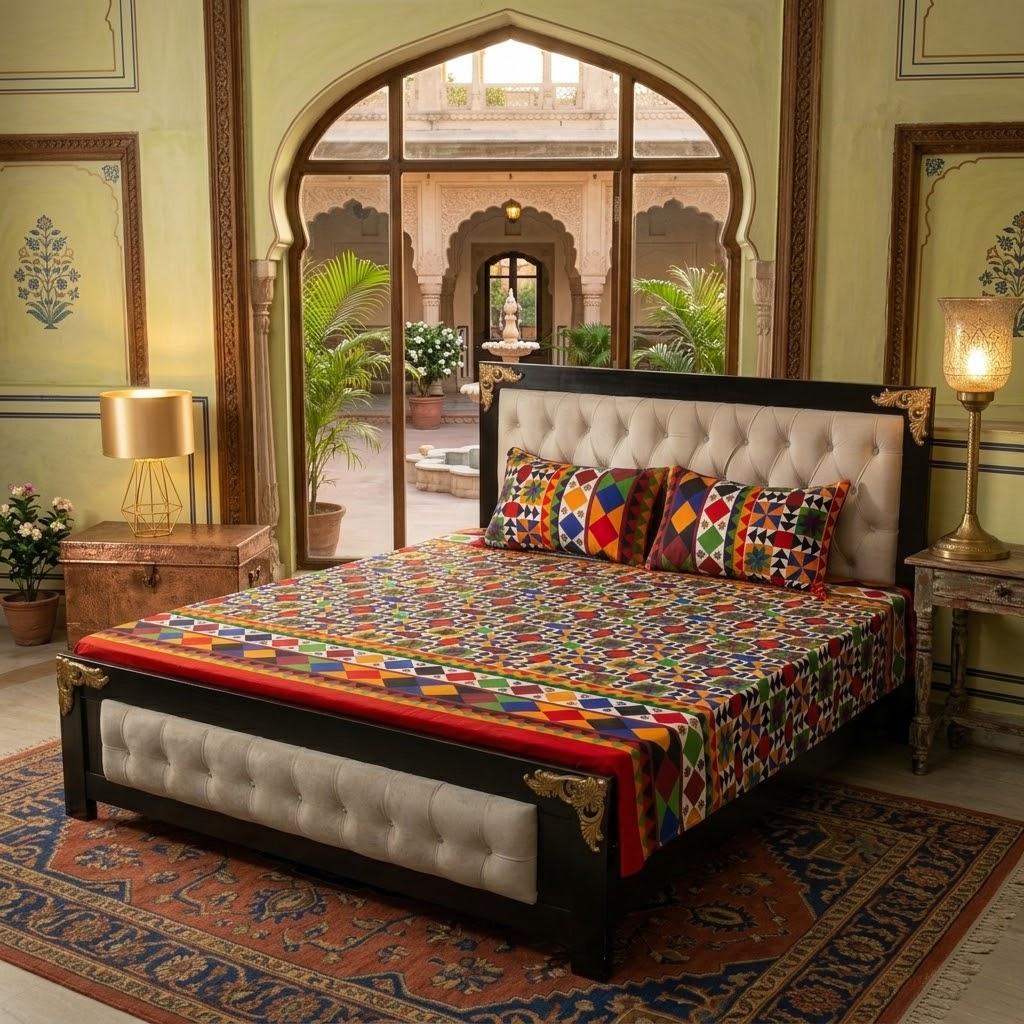 Festive Mosaic Bedsheet Set - Image 1
