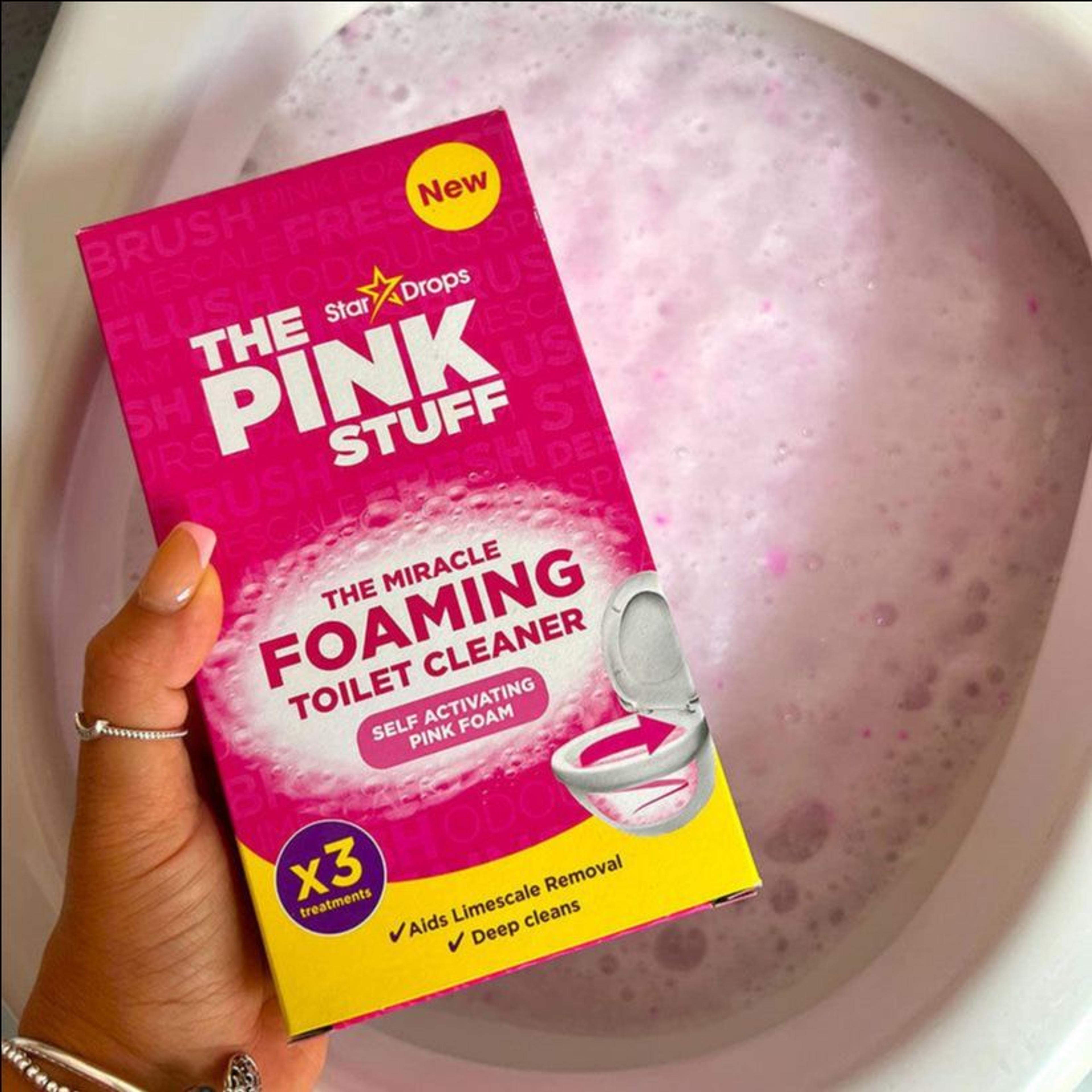 The Pink Stuff Foaming Toilet Cleaner Sachet Bathroom Cleaning Powder - (Pack of 6) 50g Each - Thumbnail 5