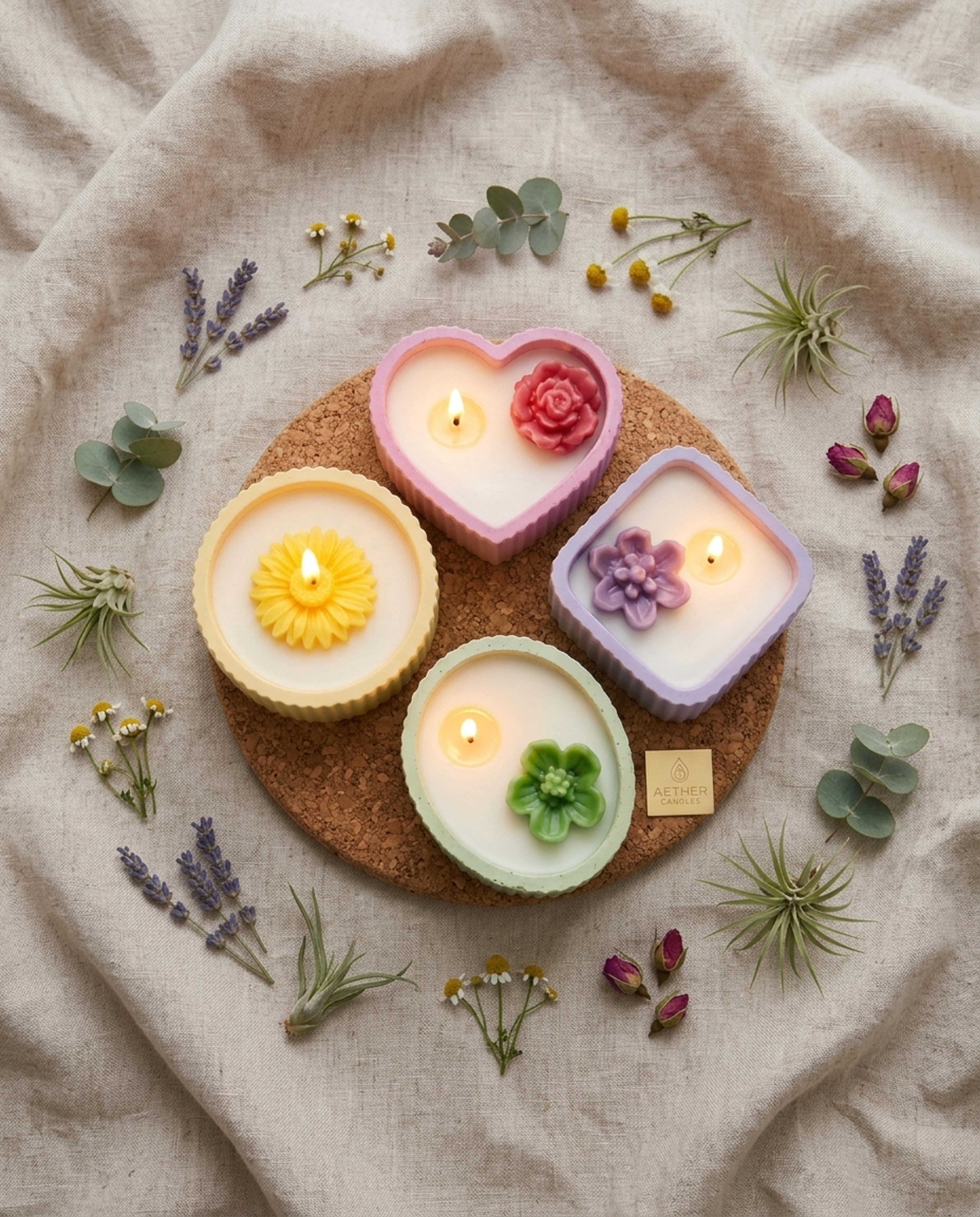 4-Piece Scented Candle Set - Thumbnail 2