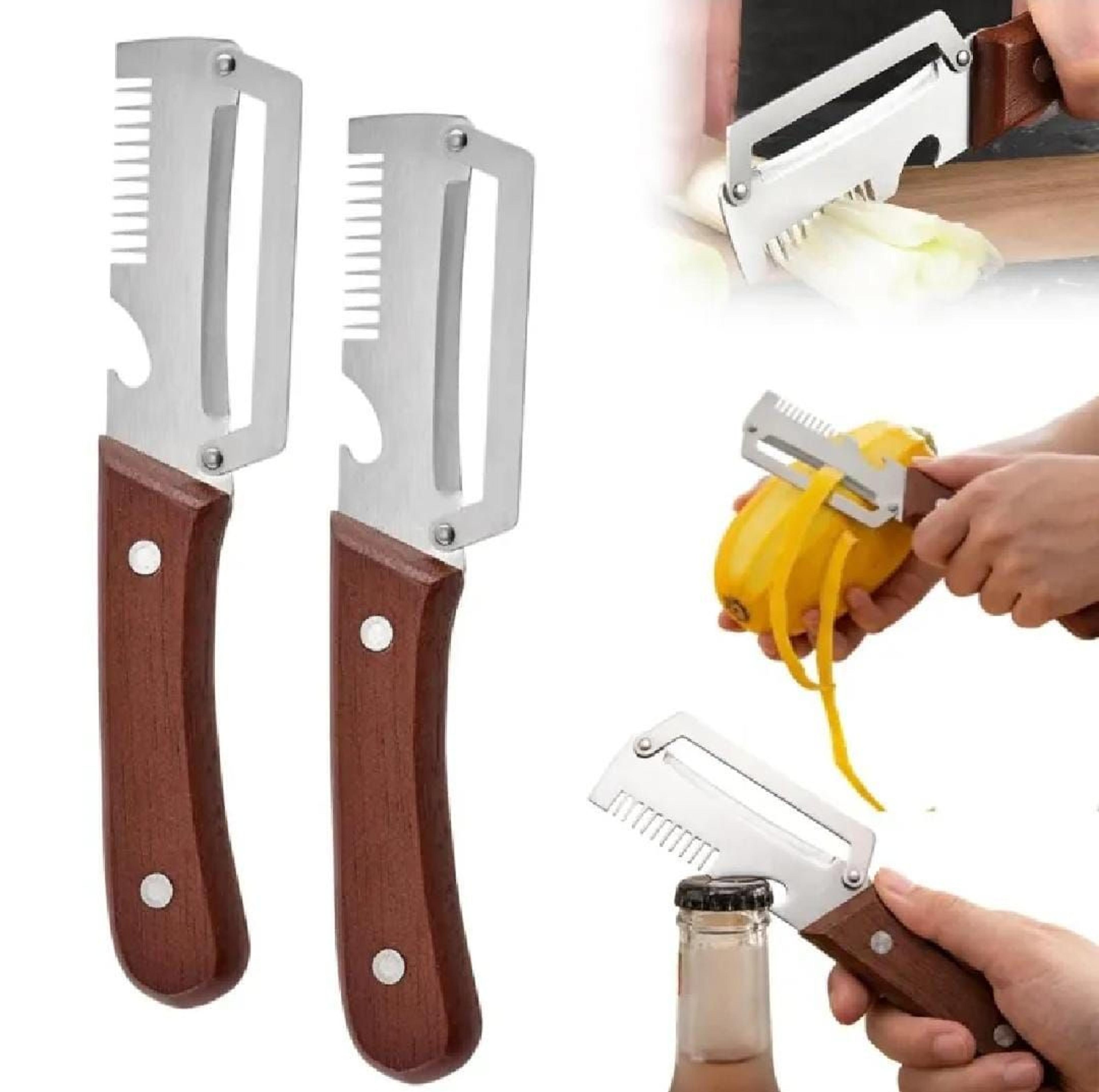 Multipurpose Peeler Knife With Bottle Opener - Thumbnail 4