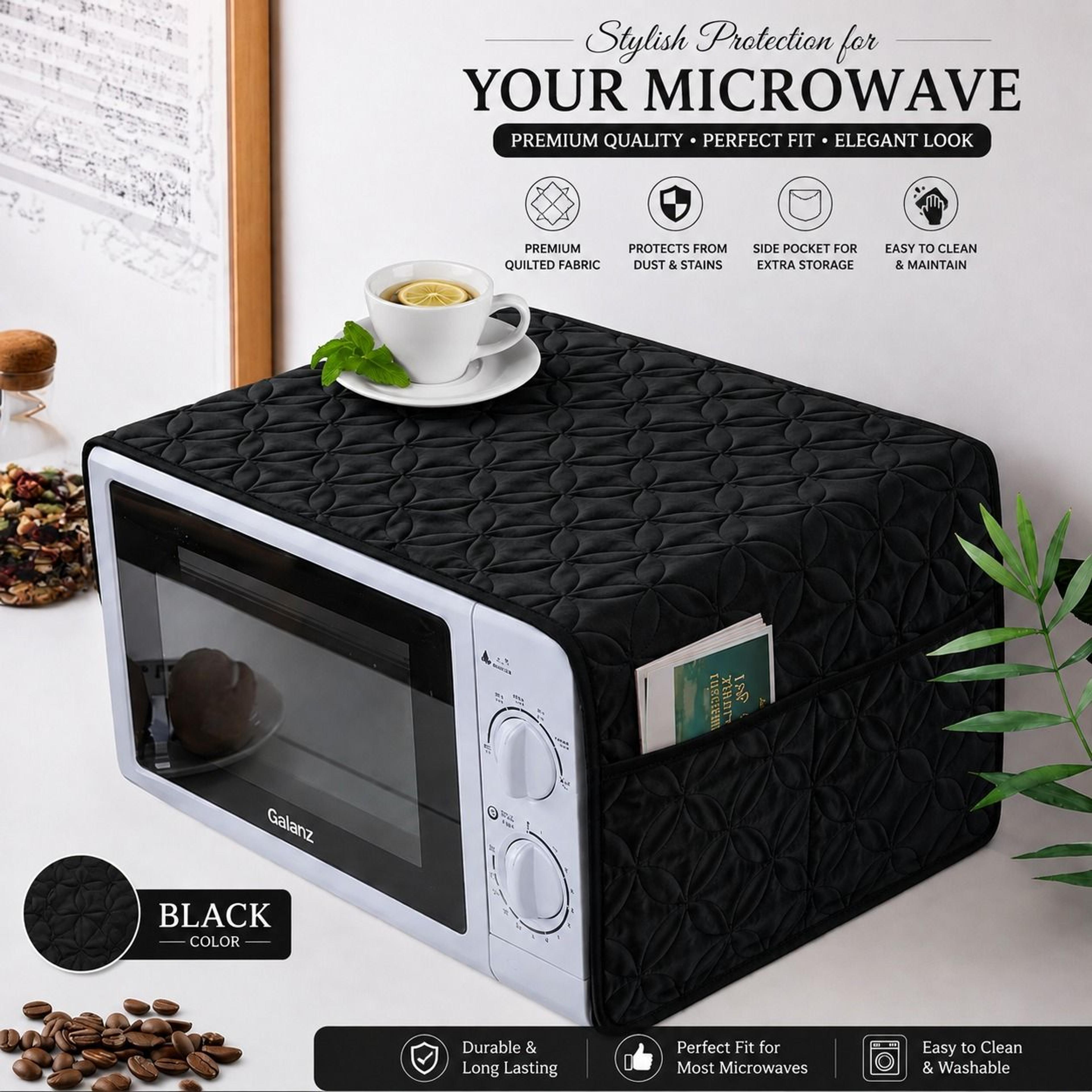 Quilted Microwave Oven Cover - Thumbnail 1
