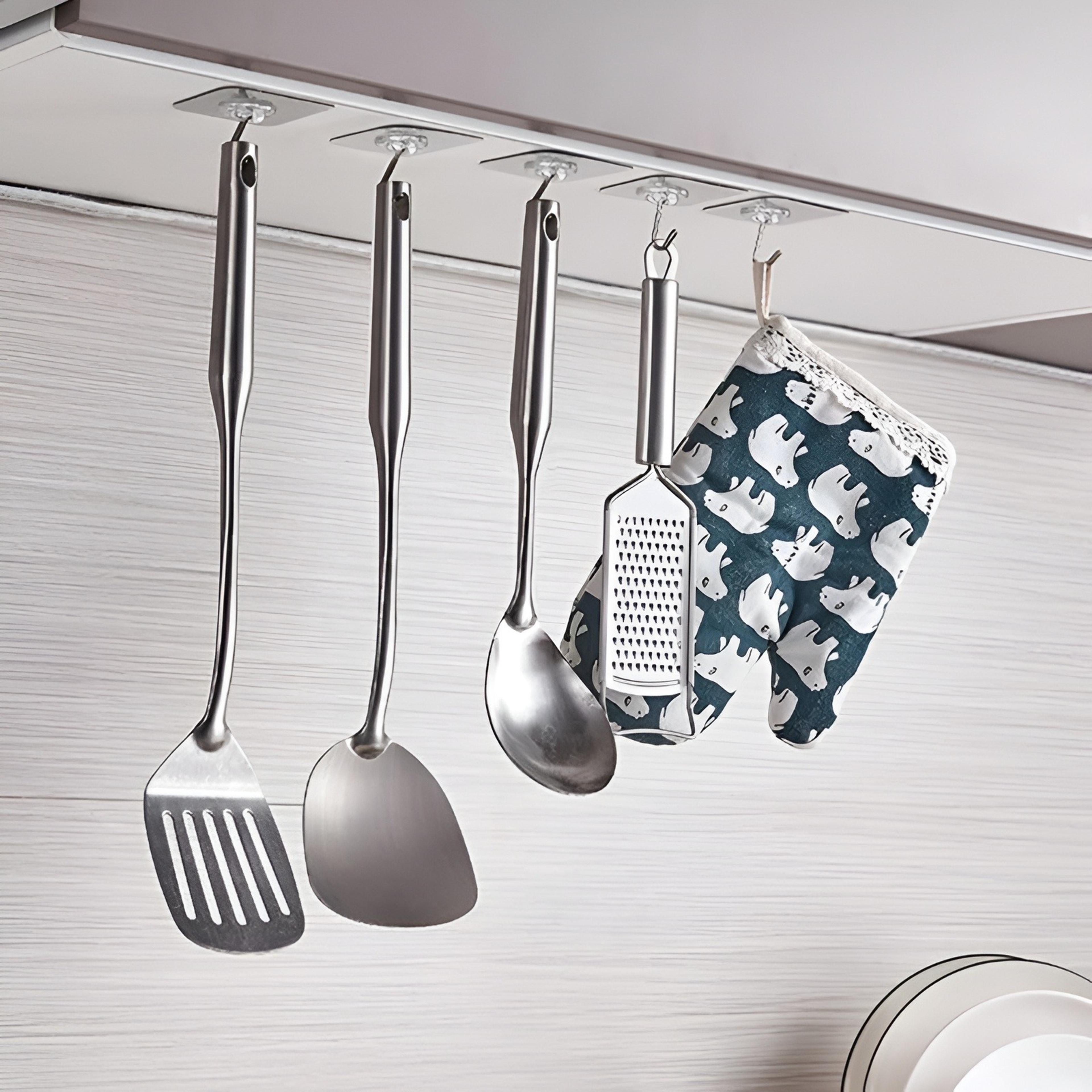 Transparent Self-Adhesive Wall Hooks - Thumbnail 3
