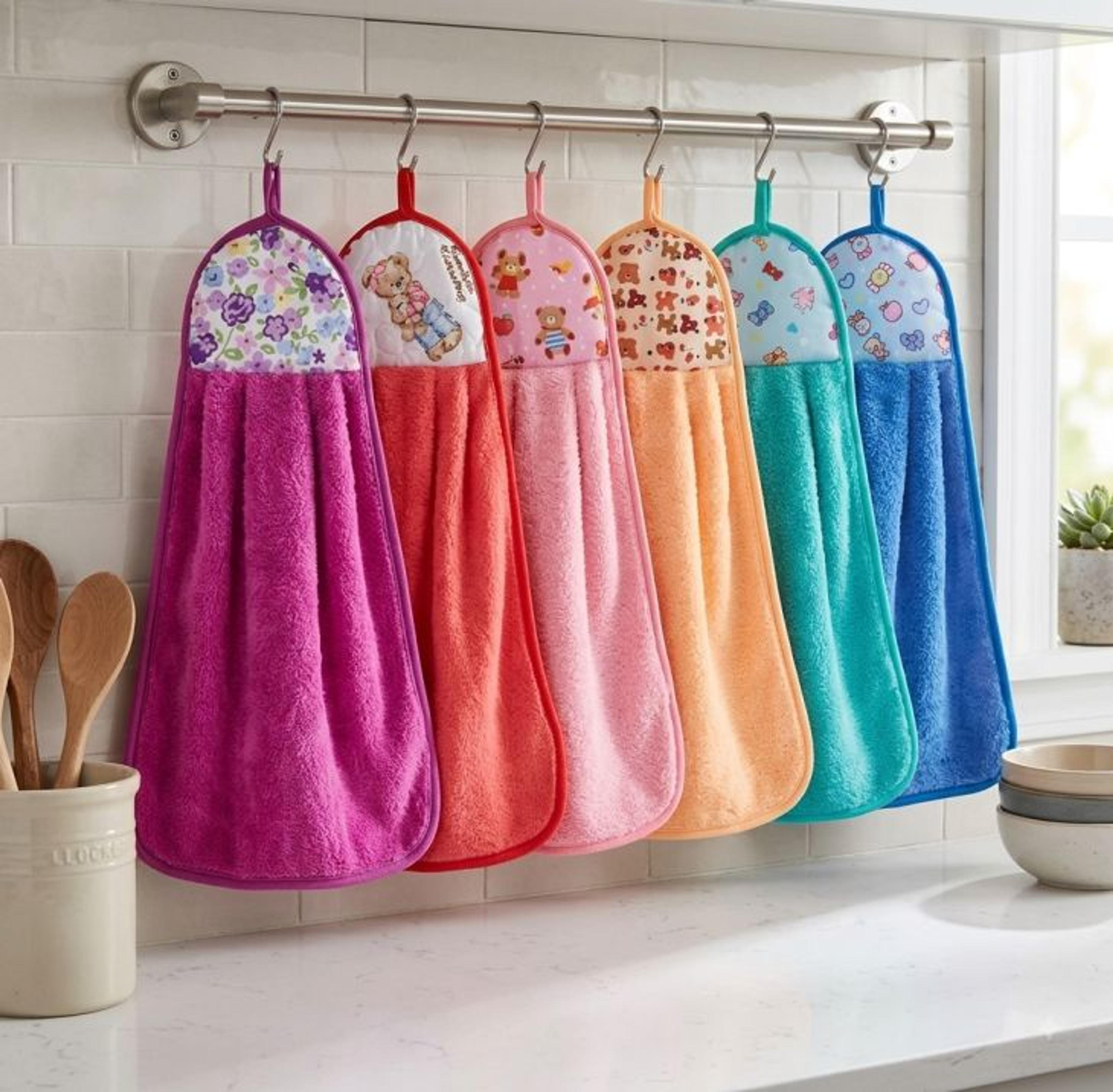 Cotton Kitchen Hanging Towels - Thumbnail 2