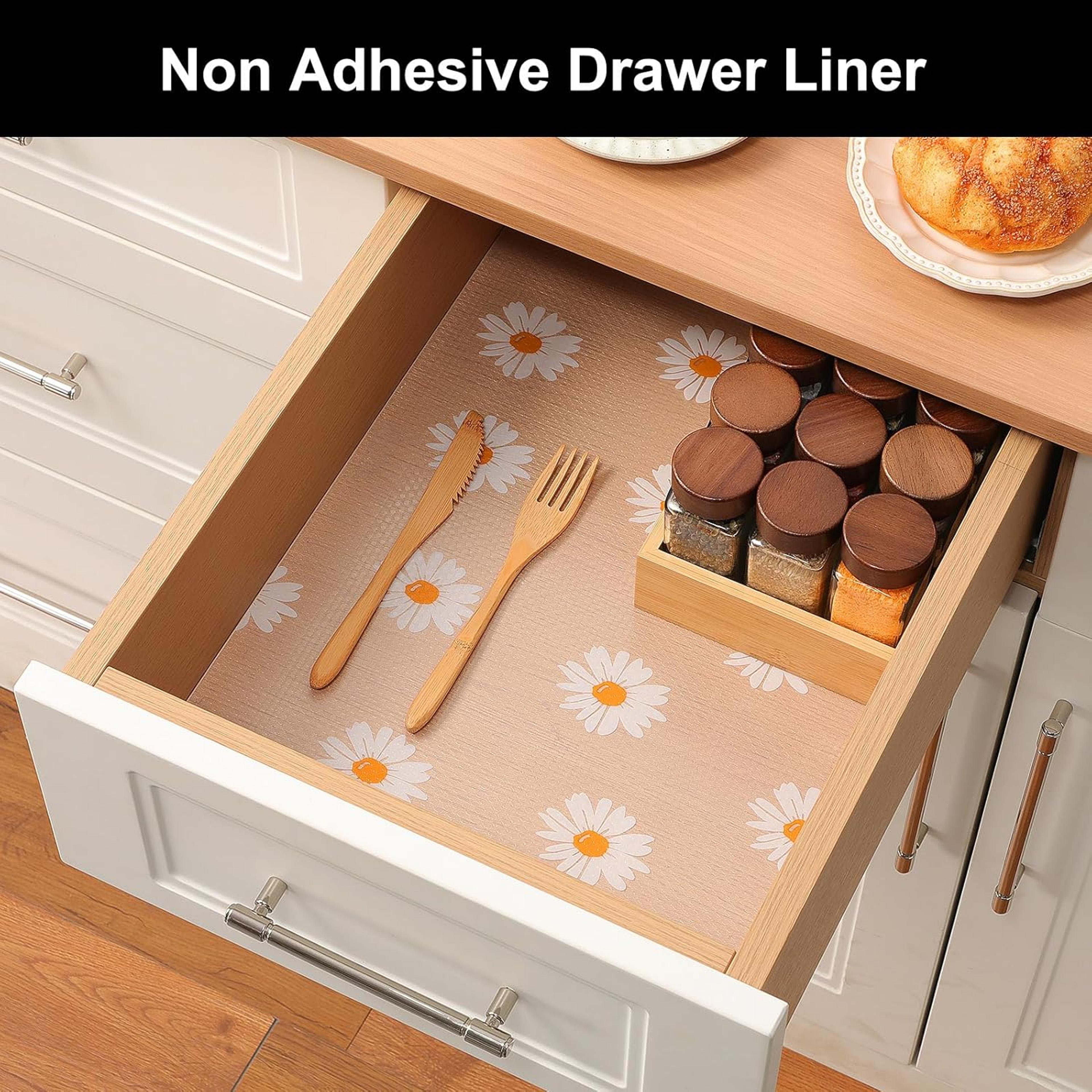 Daisy Print Drawer Liner Roll - Thumbnail 3