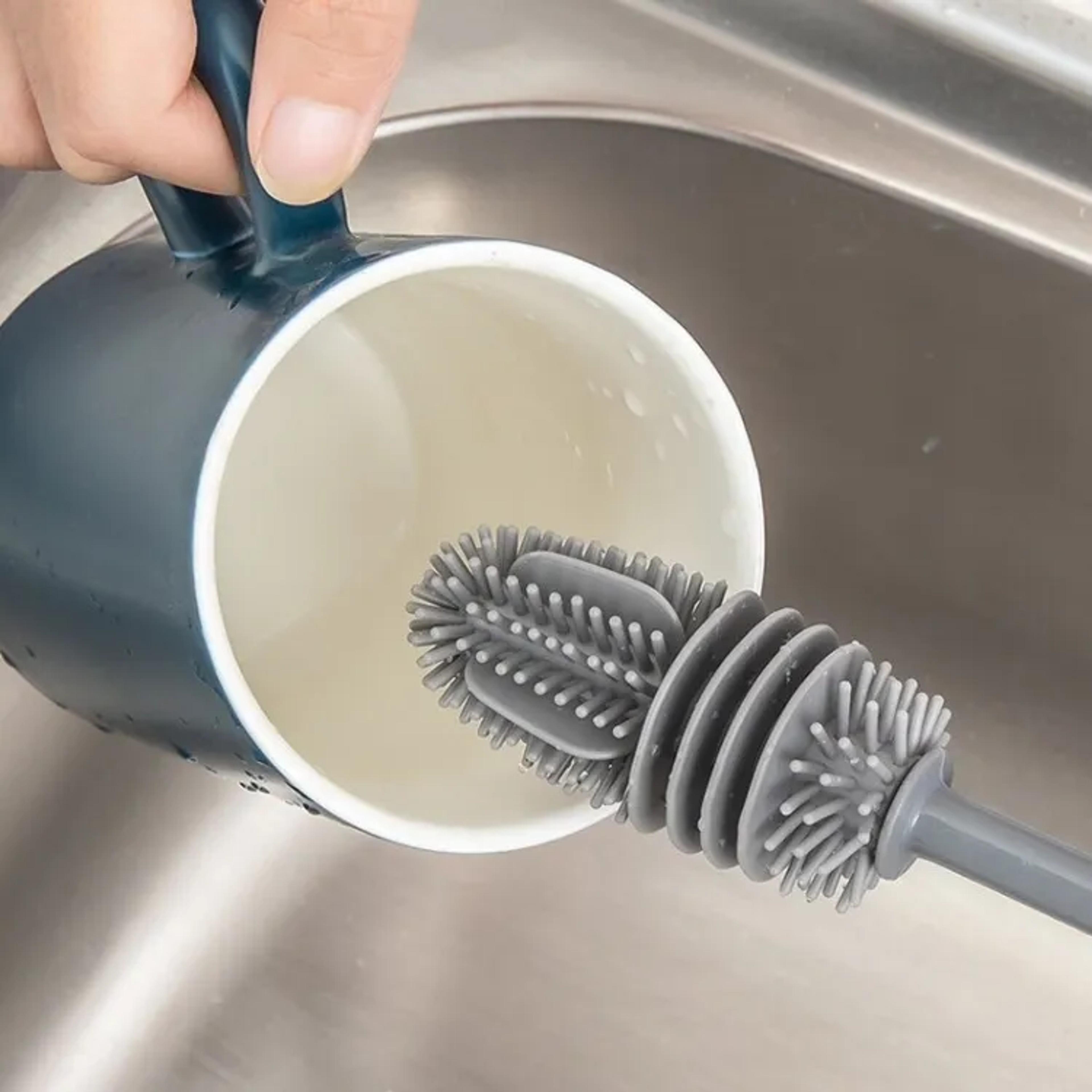 Silicone Bottle Brush with Long Handle - Thumbnail 4