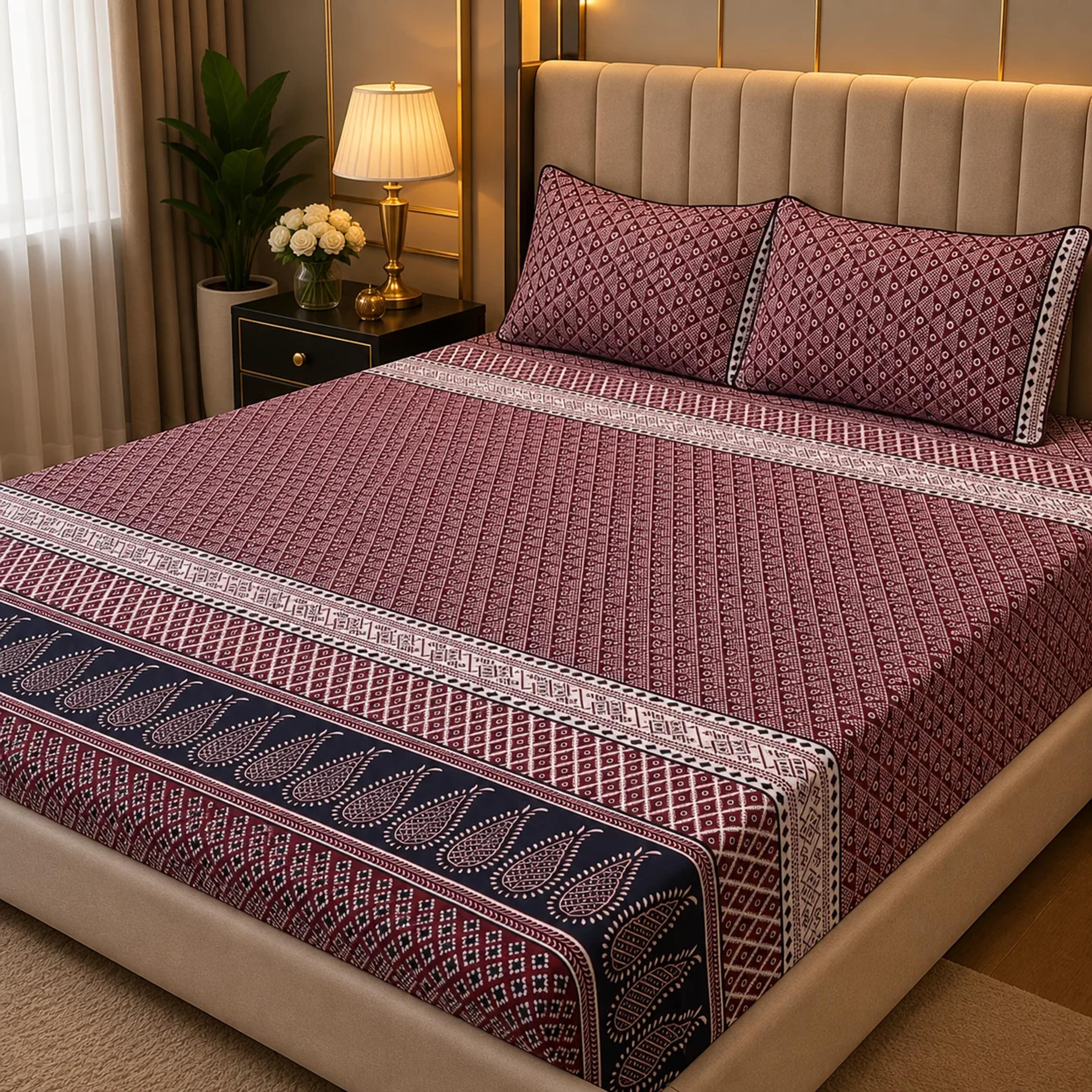 Merlot Tapestry Bedsheet Set