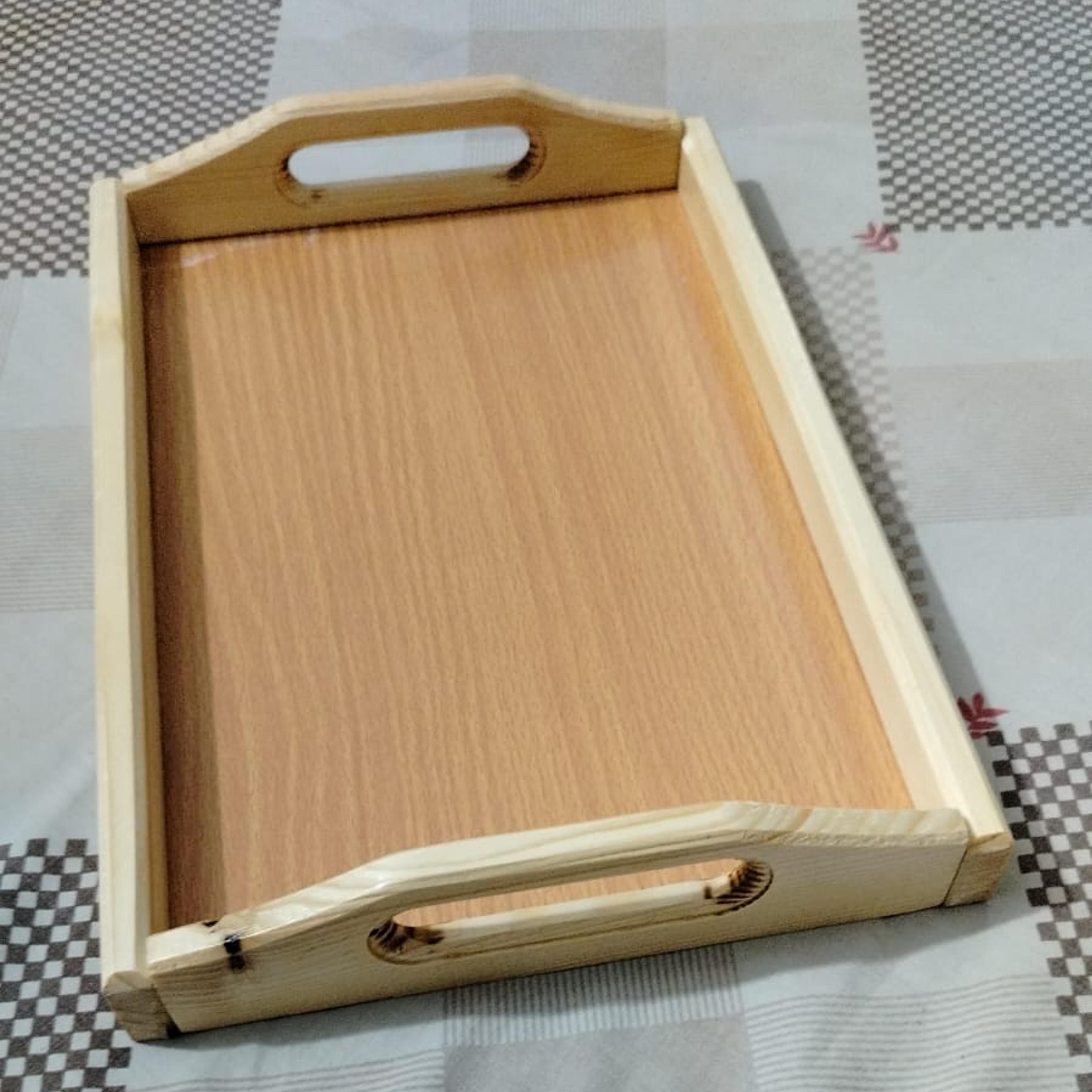 Classic Wooden Serving Tray - Thumbnail 7