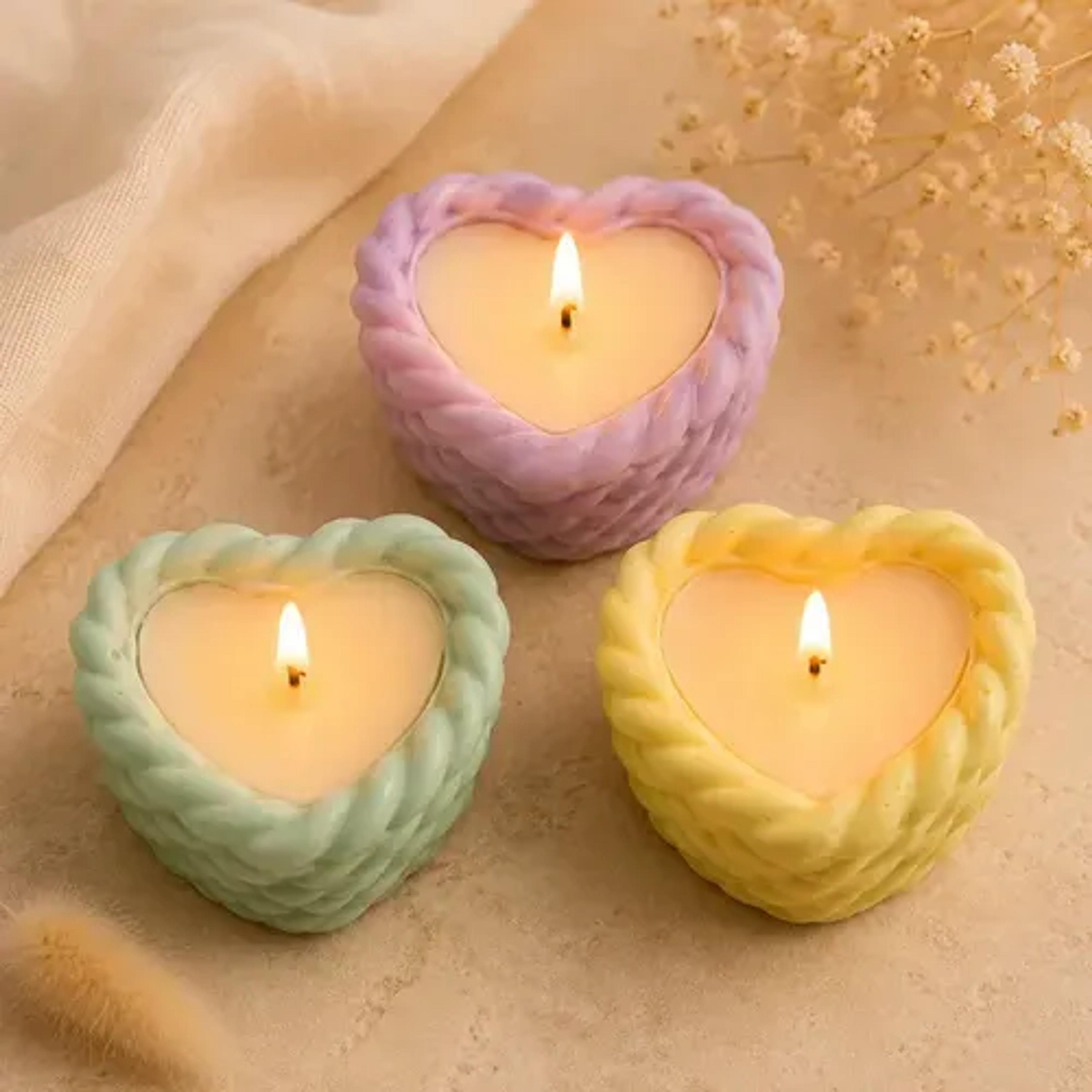 Floral Heart Tealight Set - Thumbnail 5